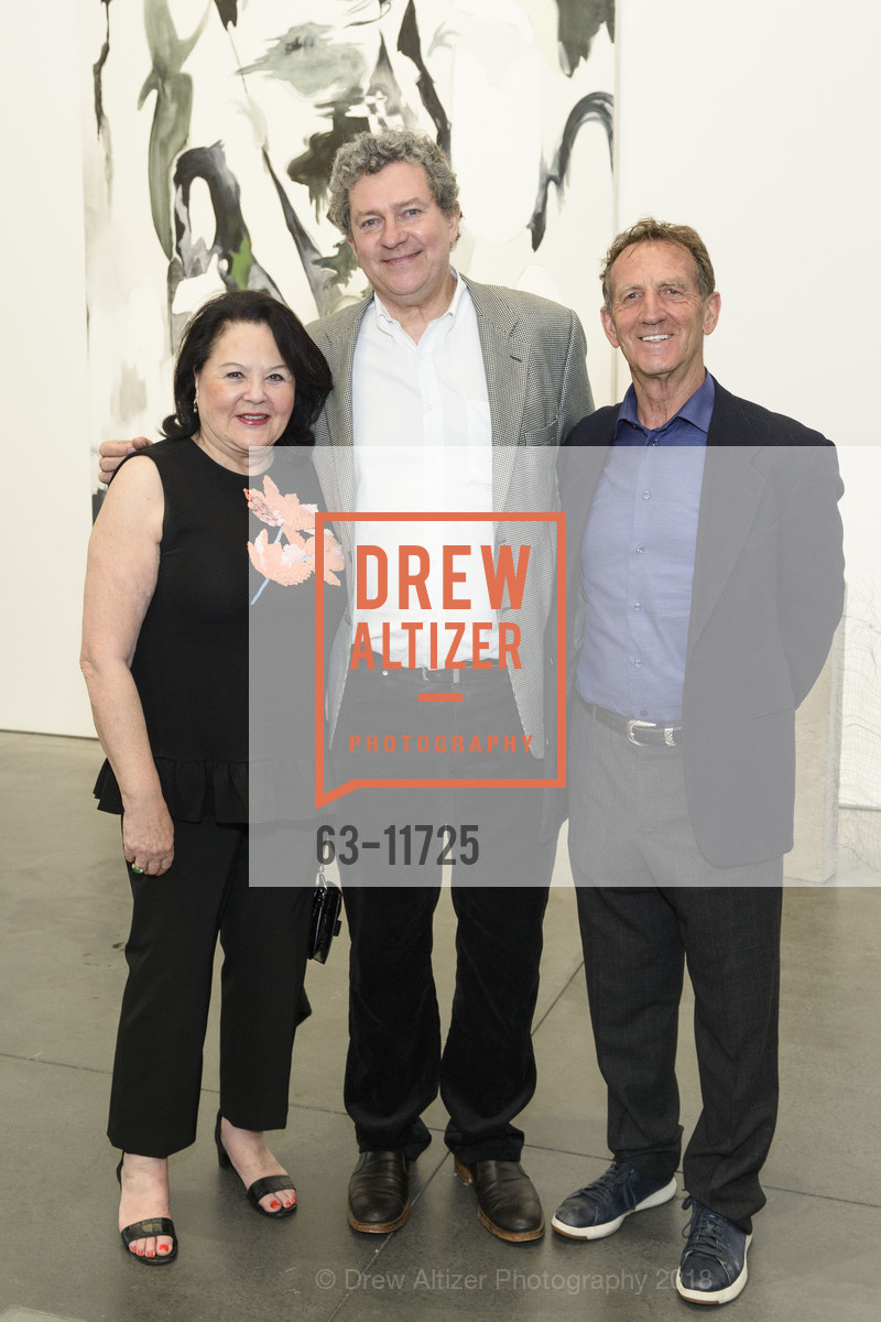Una Ryan, Gordon Knox, Chris Tellis, San Francisco Art Institute's MFA Exhibition Vernissage 2018, SFAI Fort Mason Campus. Pier 2, Fort Mason, May 10th, 2018, Photo #63-11725 Una Ryan, Gordon Knox, Chris Tellis, Photo #63-11725