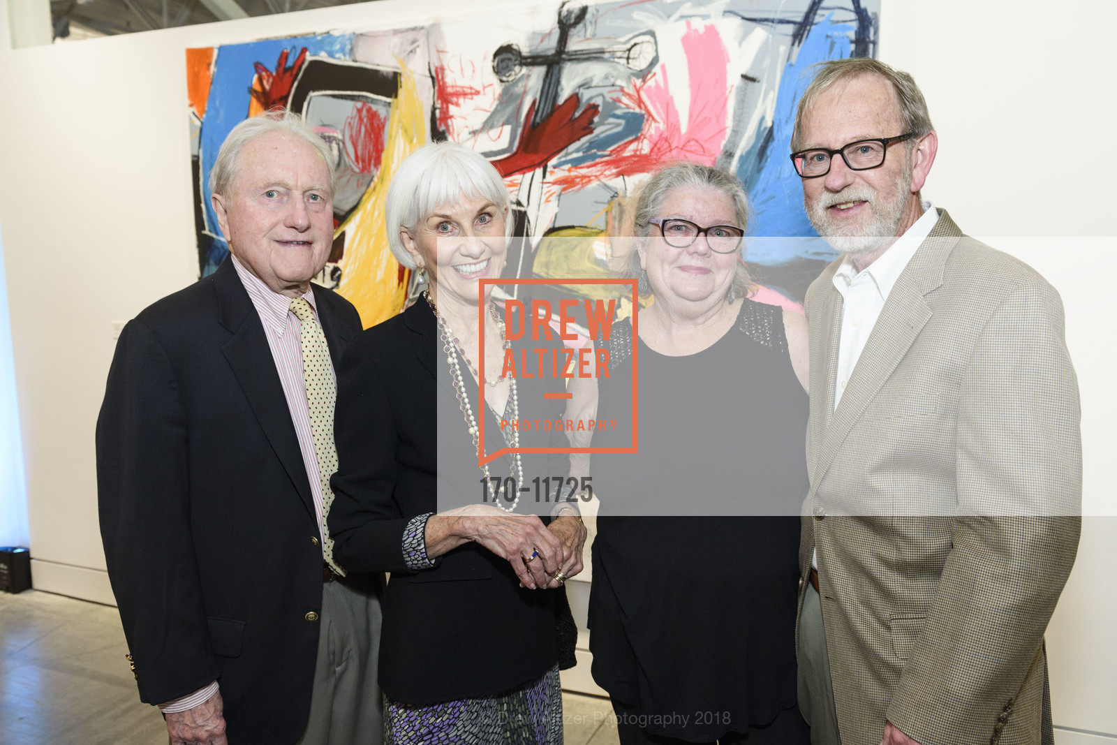 Blair Pascoe, Helen Pascoe, Maureen Morrison, William Morrison, San Francisco Art Institute's MFA Exhibition Vernissage 2018, SFAI Fort Mason Campus. Pier 2, Fort Mason, May 10th, 2018, Photo #170-11725 Blair Pascoe, Helen Pascoe, Maureen Morrison, William Morrison, Photo #170-11725