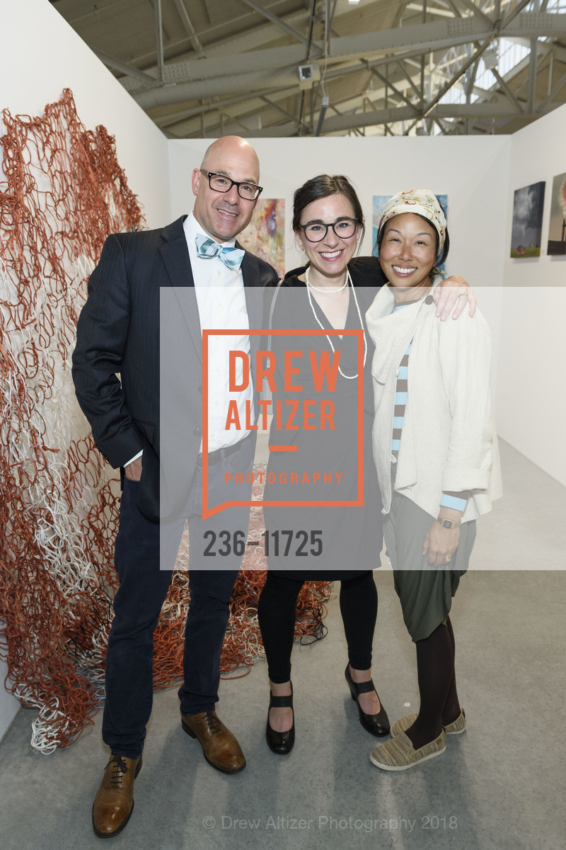 Jack Dumbacher, Tiffany Bozic, Jane Kim, San Francisco Art Institute's MFA Exhibition Vernissage 2018, SFAI Fort Mason Campus. Pier 2, Fort Mason, May 10th, 2018, Photo #236-11725 Jack Dumbacher, Tiffany Bozic, Jane Kim, Photo #236-11725