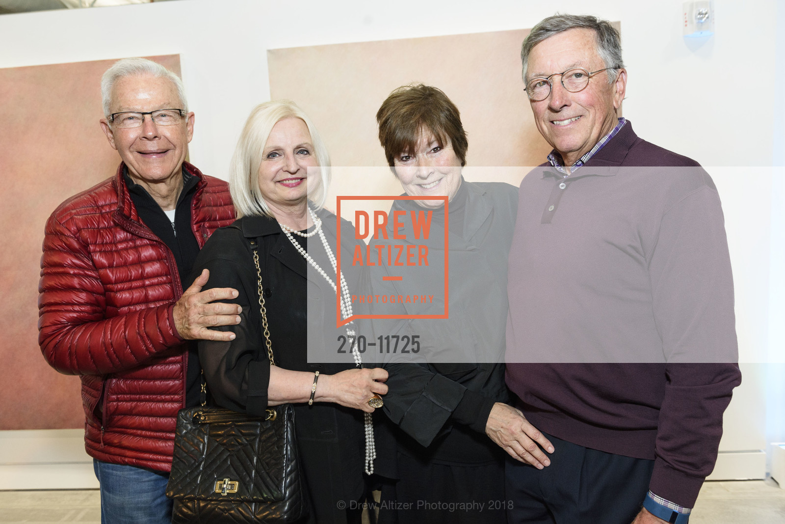 Wolfgang Hausen, Alexandra Hausen, CB Watts, Dick Watts, San Francisco Art Institute's MFA Exhibition Vernissage 2018, SFAI Fort Mason Campus. Pier 2, Fort Mason, May 10th, 2018, Photo #270-11725 Wolfgang Hausen, Alexandra Hausen, CB Watts, Dick Watts, Photo #270-11725