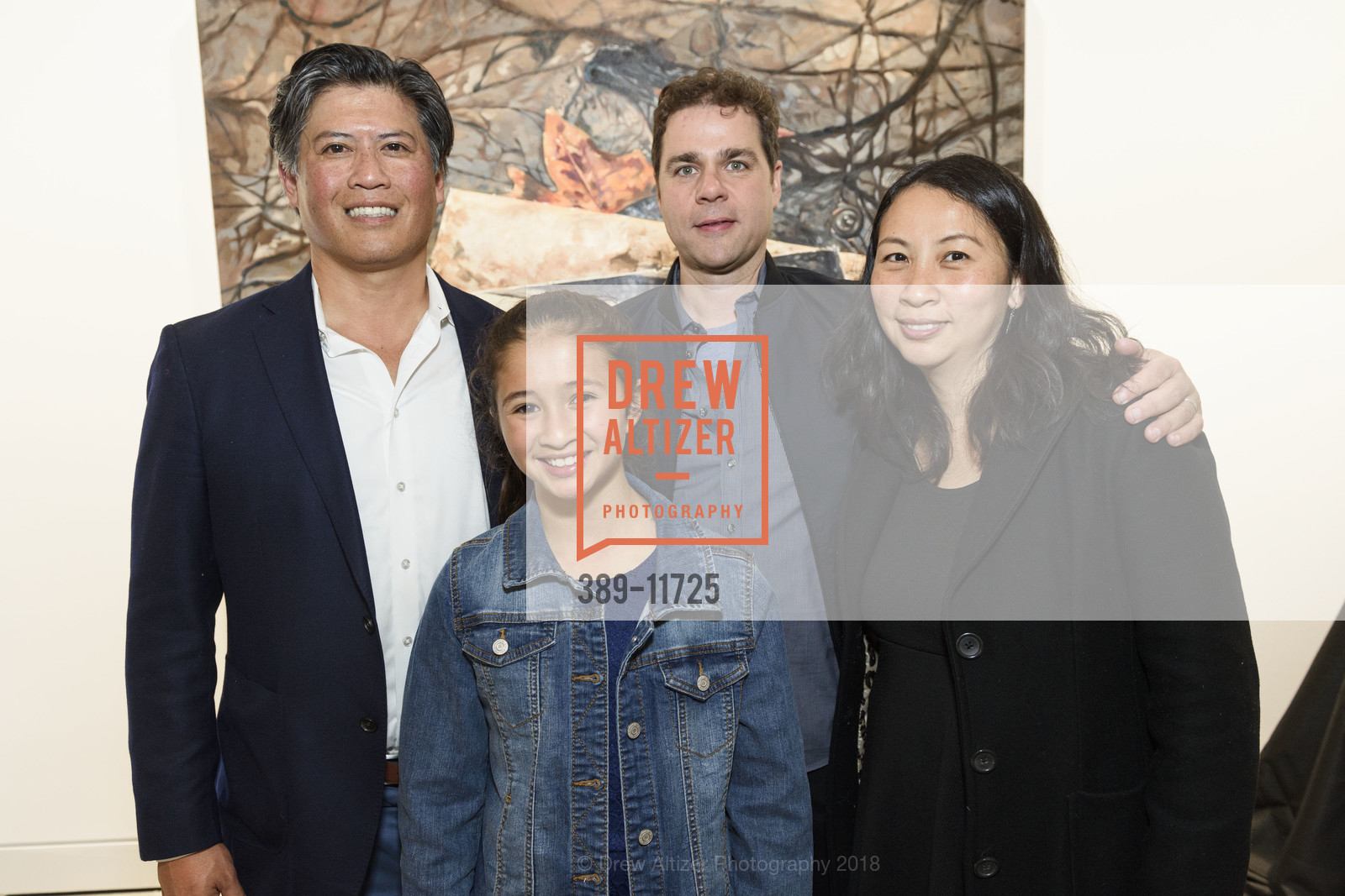 Eric Tao, Anuhea Tao, Ed Aldanese, Lee Cheng, San Francisco Art Institute's MFA Exhibition Vernissage 2018, SFAI Fort Mason Campus. Pier 2, Fort Mason, May 10th, 2018, Photo #389-11725 Eric Tao, Anuhea Tao, Ed Aldanese, Lee Cheng, Photo #389-11725