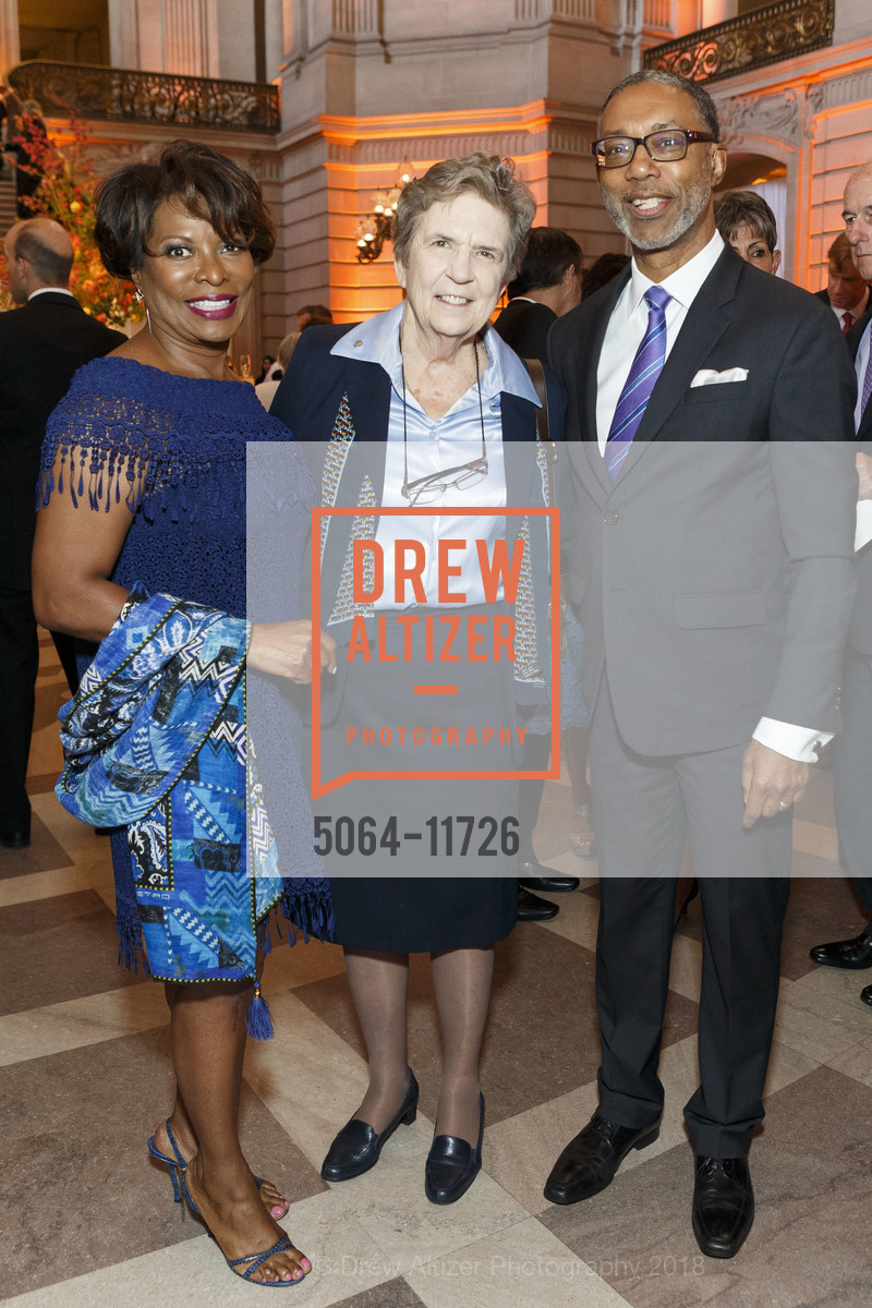 Sabrina Shannon, Carol Keehan, Kevin Lofton, Humankindness Gala 2018, San Francisco City Hall. 1 Dr Carlton B Goodlett Pl, May 10th, 2018, Photo #5064-11726 Sabrina Shannon, Carol Keehan, Kevin Lofton, Photo #5064-11726