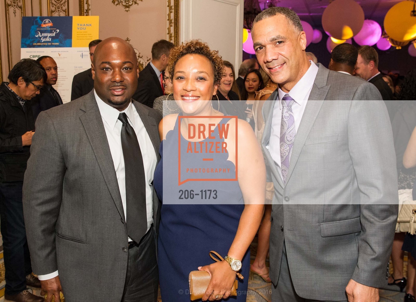 Kio Johnson, Maxine Wilson, Michael Dunn, Boys & Girls Clubs of San Francisco's 2016 Annual Gala, The Fairmont Hotel. 950 Mason St, May 6th, 2016, Photo #206-1173 Kio Johnson, Maxine Wilson, Michael Dunn, Photo #206-1173