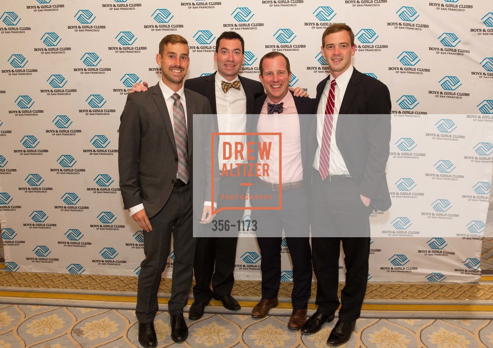 Eric Meyer, Michael Henderson, Nick Long, Will Bondurant, Boys & Girls Clubs of San Francisco's 2016 Annual Gala, The Fairmont Hotel. 950 Mason St, May 6th, 2016, Photo #356-1173 Eric Meyer, Michael Henderson, Nick Long, Will Bondurant, Photo #356-1173