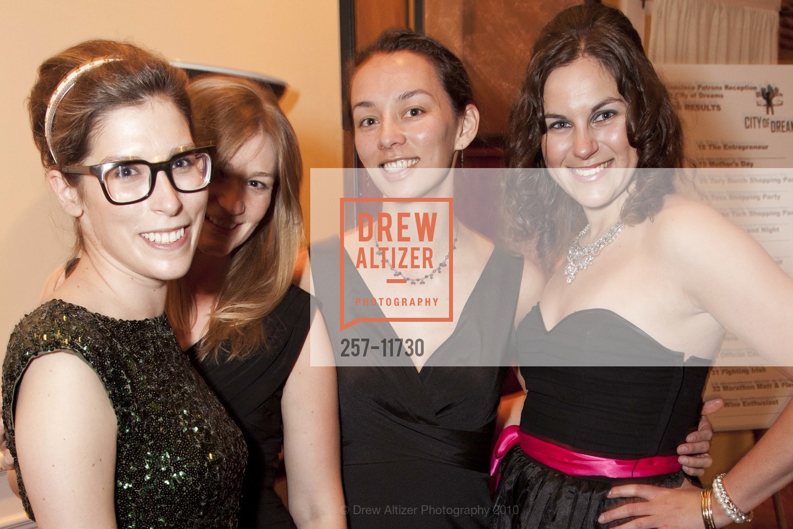Kate Solso, Laura Scully, Katy Fong, Lauren Willard, Spinsters of San Francisco Patrons Reception, US, May 11th, 2010, Photo #257-11730 Kate Solso, Laura Scully, Katy Fong, Lauren Willard, Photo #257-11730