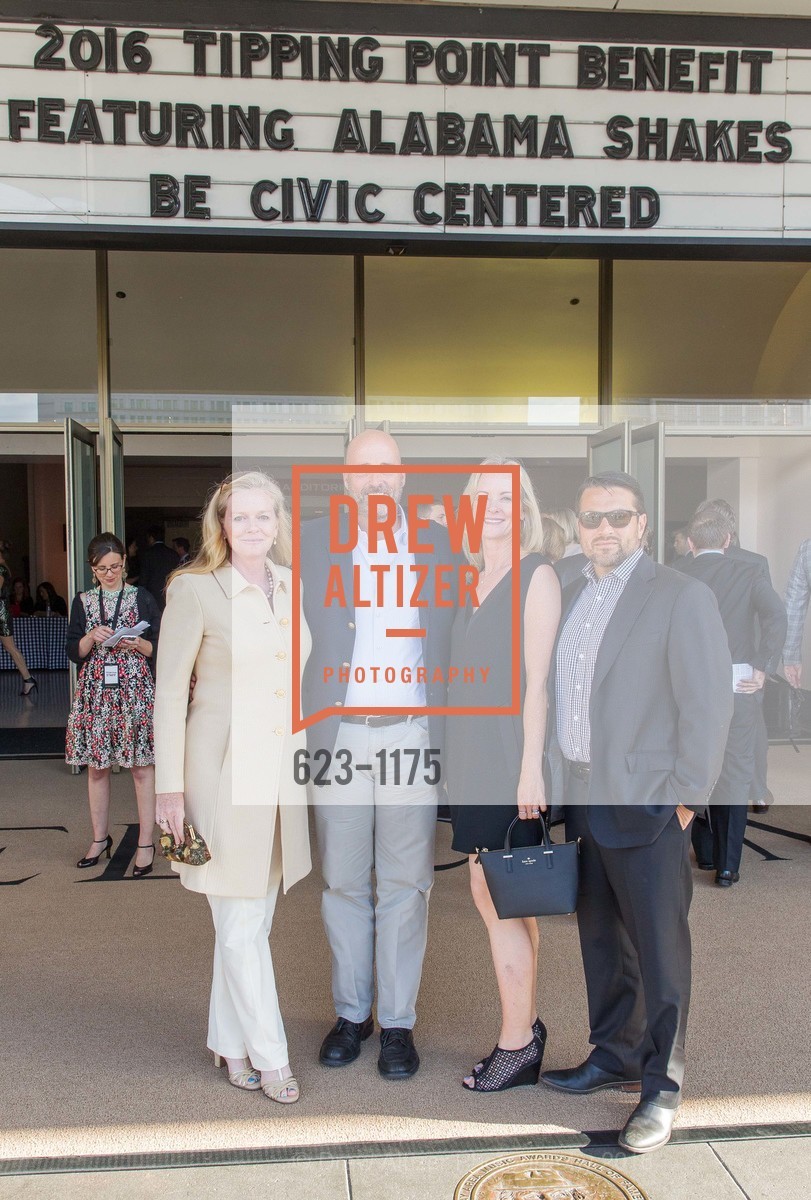 Paul Recktenwald, Sara Recktenwald, Tony Ayaz, Nicole Ayaz, 2016 Tipping Point Benefit, Bill Graham Civic Auditorium, May 5th, 2016, Photo #623-1175 Paul Recktenwald, Sara Recktenwald, Tony Ayaz, Nicole Ayaz, Photo #623-1175