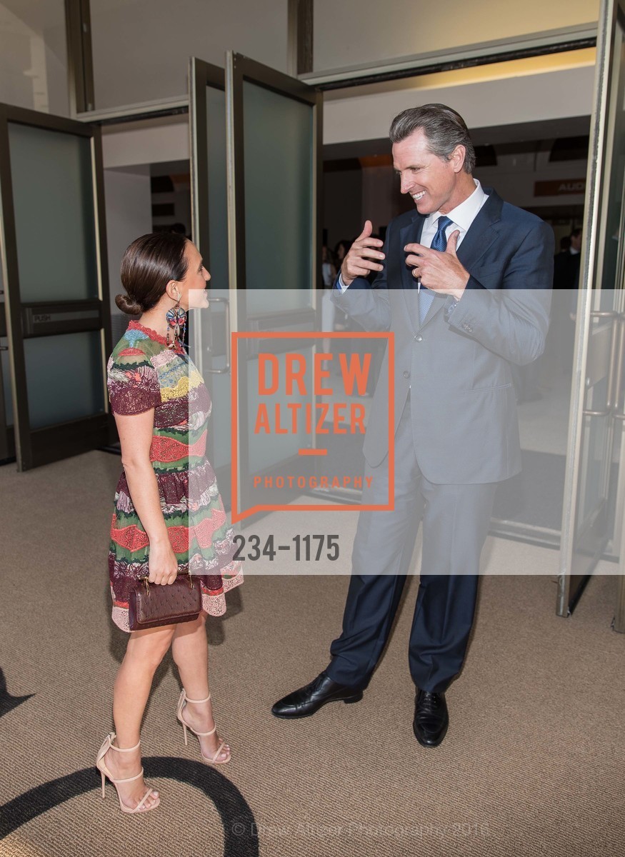 Becca Prowda, Gavin Newsom, 2016 Tipping Point Benefit, Bill Graham Civic Auditorium, May 5th, 2016, Photo #234-1175 Becca Prowda, Gavin Newsom, Photo #234-1175