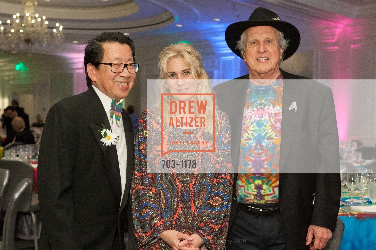 Ben Fong-Torres, Rebecca Ets-Hokin, David Smith, Black Tie & Tie Die Gala, Ritz-Carlton, May 6th, 2016, Photo #703-1178 Ben Fong-Torres, Rebecca Ets-Hokin, David Smith, Photo #703-1178