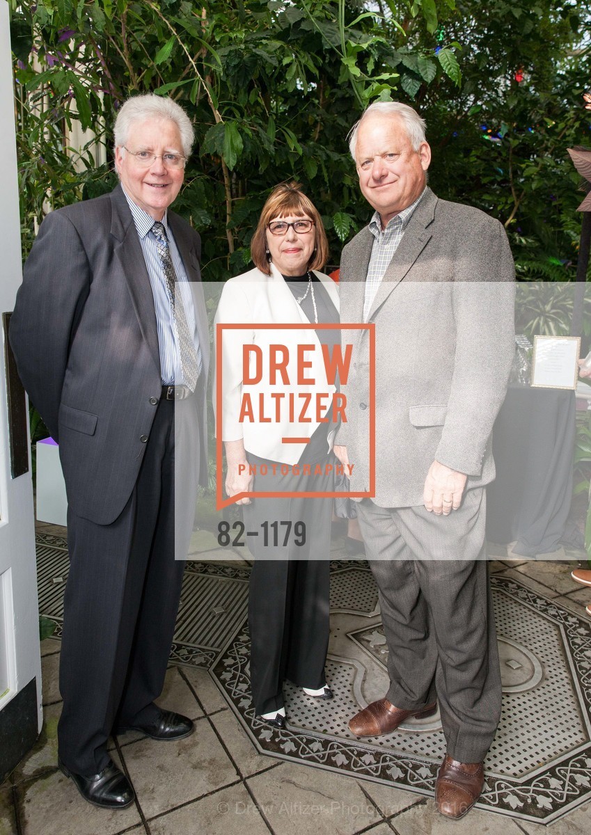 Michael Scurich, Sheila Bertram, George Bertram, Conservatory of Flowers' Gala Under Glass, Conservatory of Flowers. 100 John F. Kennedy Drive, May 5th, 2016, Photo #82-1179 Michael Scurich, Sheila Bertram, George Bertram, Photo #82-1179
