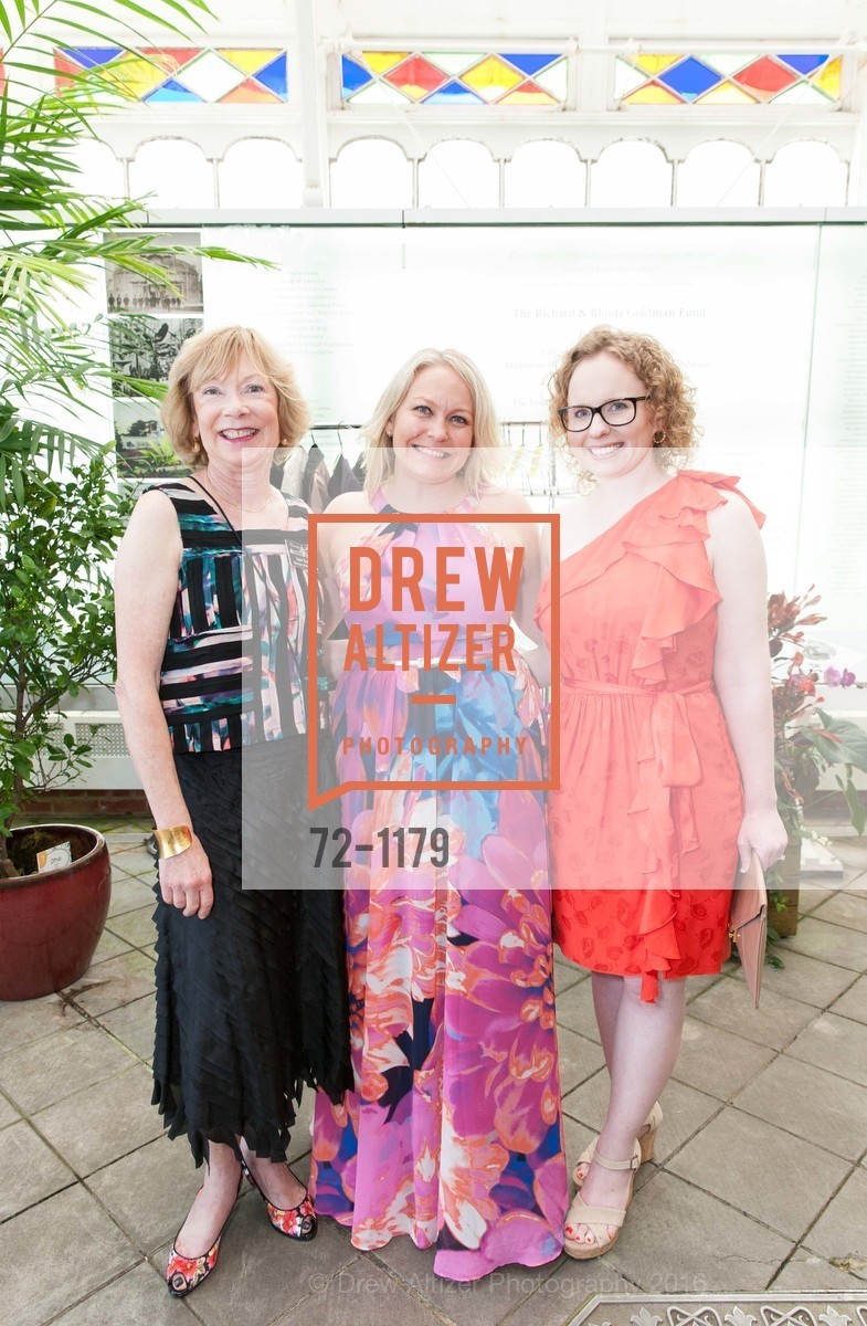 Jane Scurich, Cora Buel, Allison Stumber, Conservatory of Flowers' Gala Under Glass, Conservatory of Flowers. 100 John F. Kennedy Drive, May 5th, 2016, Photo #72-1179 Jane Scurich, Cora Buel, Allison Stumber, Photo #72-1179