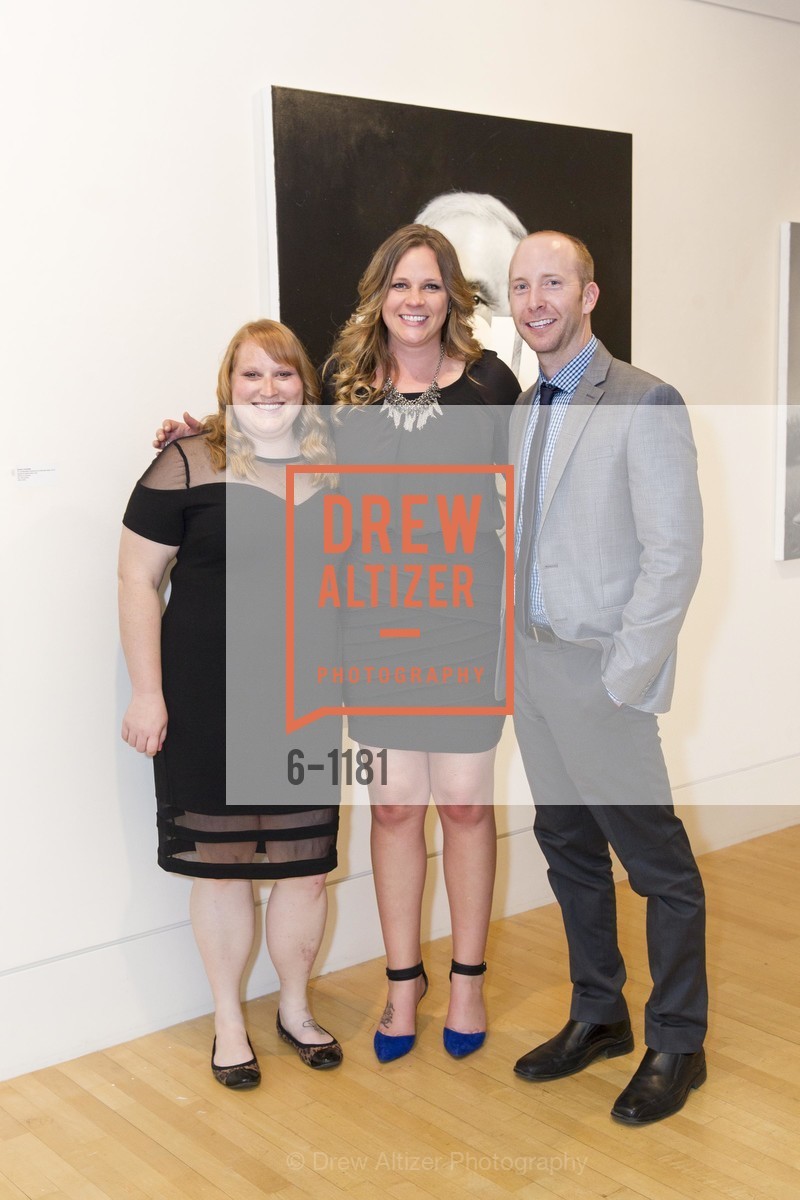 Kristen Washburn, Liz Coates, Matt Rushman, Reception & Dinner for Damian Elwes and Shawn Huckins, Modernism. 685 Market St #290, Photo #6-1181 Kristen Washburn, Liz Coates, Matt Rushman, Photo #6-1181