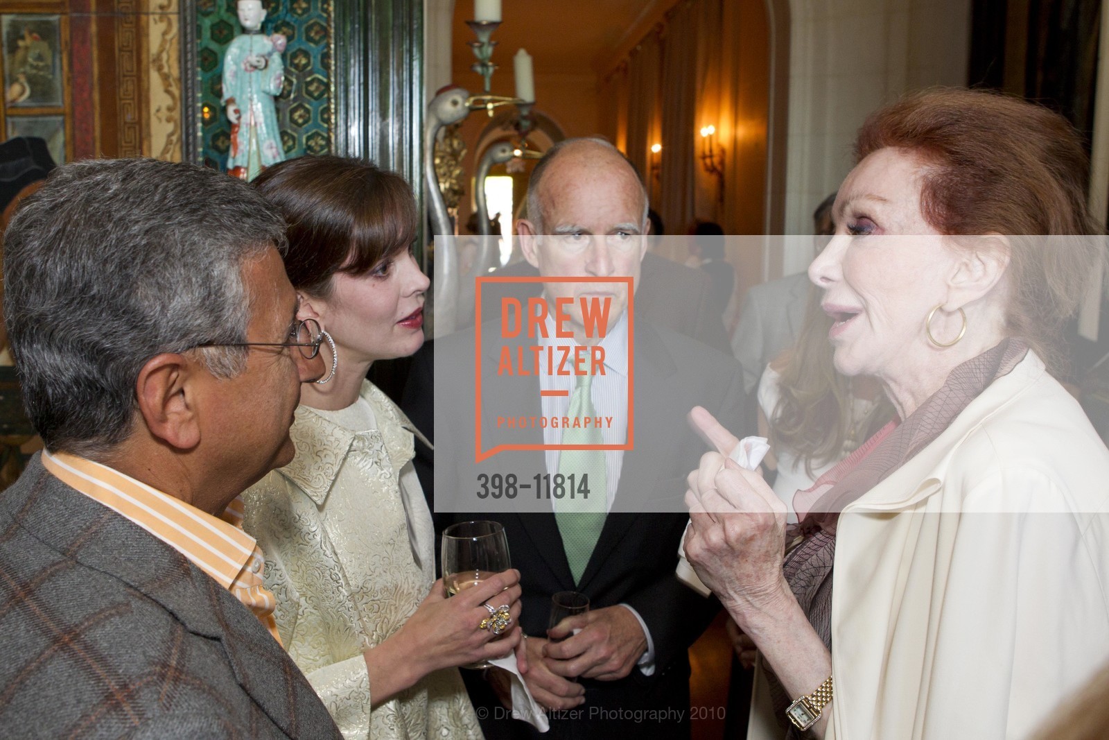 Mory Ejabat, Stephanie Ejabat, Jerry Brown, Ann Getty, Photo #398-11814
