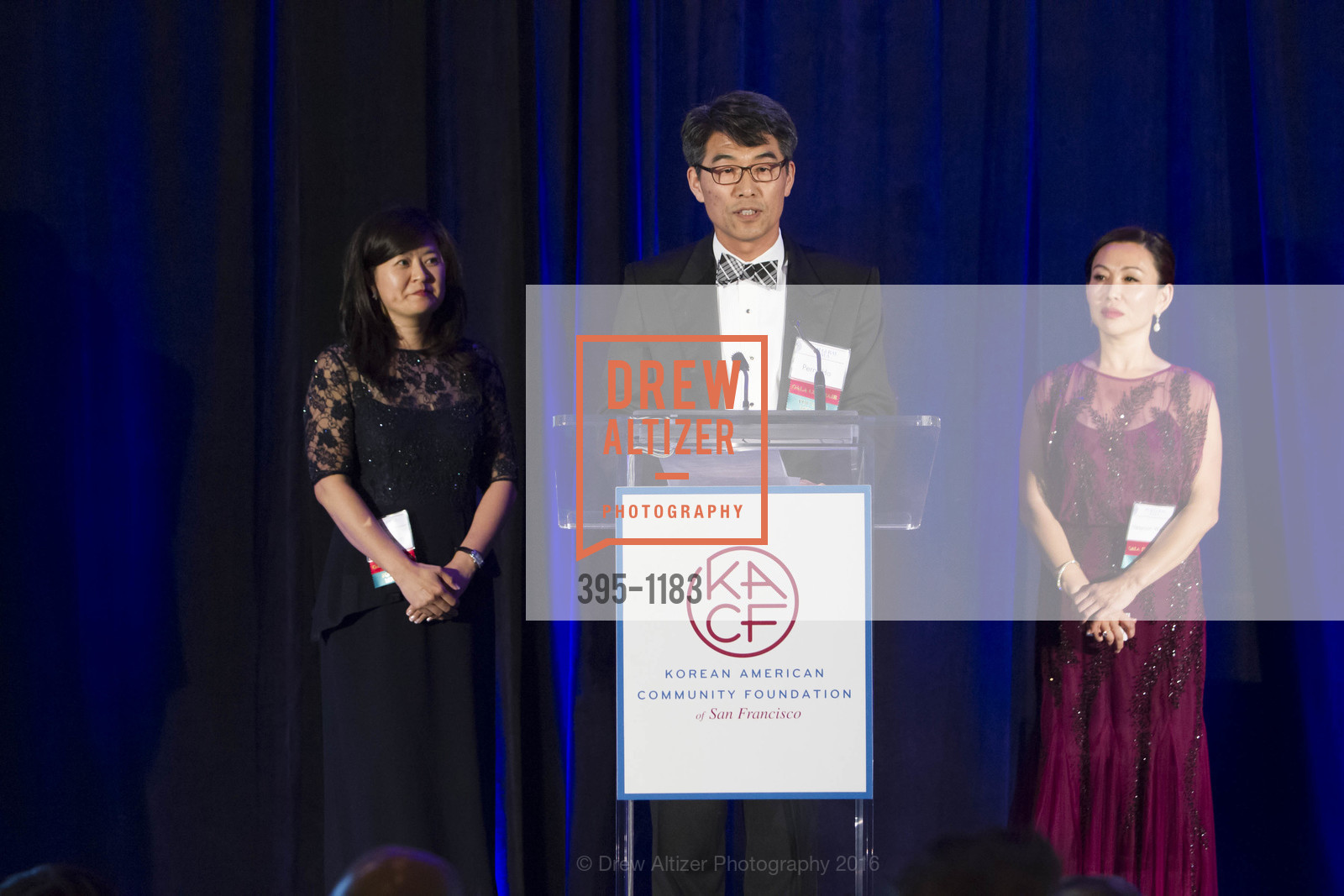 Lillian Chun, Perry Ha, Heayoon Woo, KACF-SF Inaugural Gala, Four Seasons. 757 Market St, San Francisco, CA 94103, May 7th, 2016, Photo #395-1183 Lillian Chun, Perry Ha, Heayoon Woo, Photo #395-1183