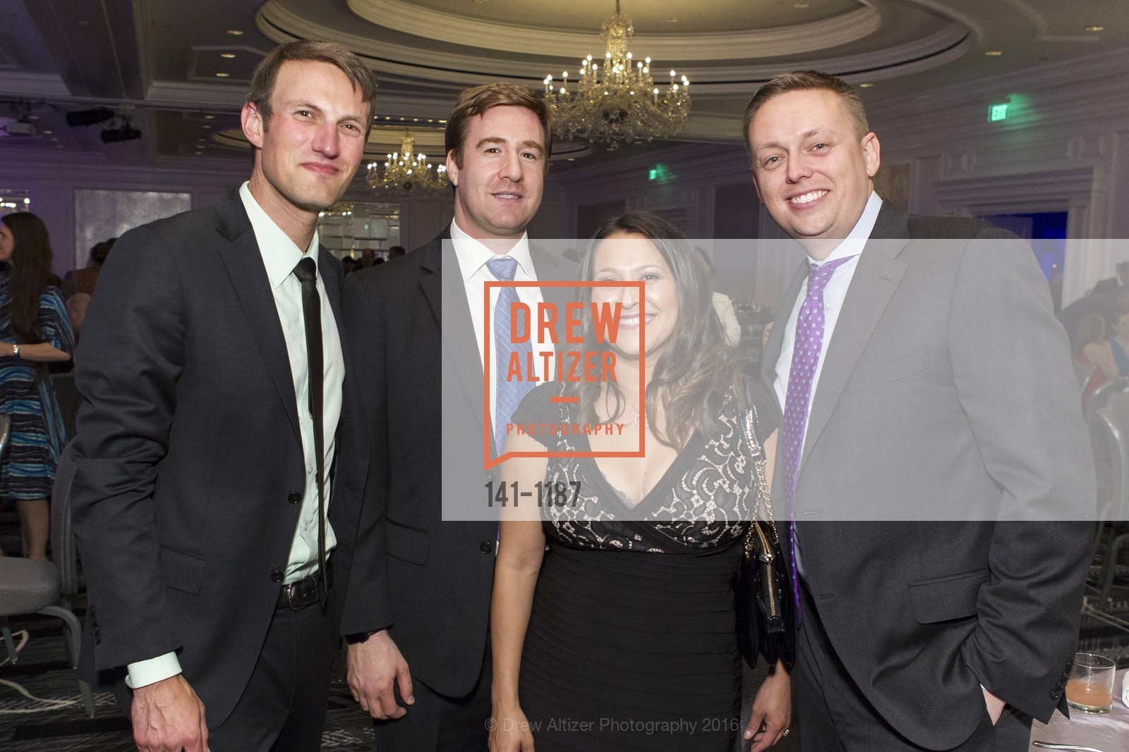Jessie Eisenhardt, Greg Townsend, Marissa Herbers, David Herbers, SFCASA 25th Anniversary Fostering Change Gala, The Ritz-Carlton. 600 Stockton St, May 13th, 2016, Photo #141-1187 Jessie Eisenhardt, Greg Townsend, Marissa Herbers, David Herbers, Photo #141-1187