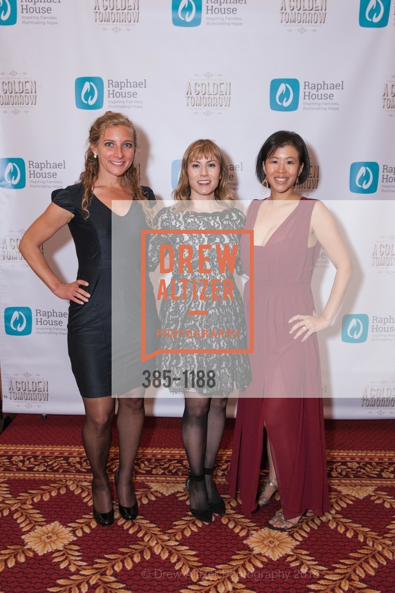 Laura Begun, Fiona McKenna, Michelle Lee, "A Golden Tomorrow" Raphael House's 19th Annual Gala, Palace Hotel. 2 New Montgomery, May 14th, 2016, Photo #385-1188 Laura Begun, Fiona McKenna, Michelle Lee, Photo #385-1188