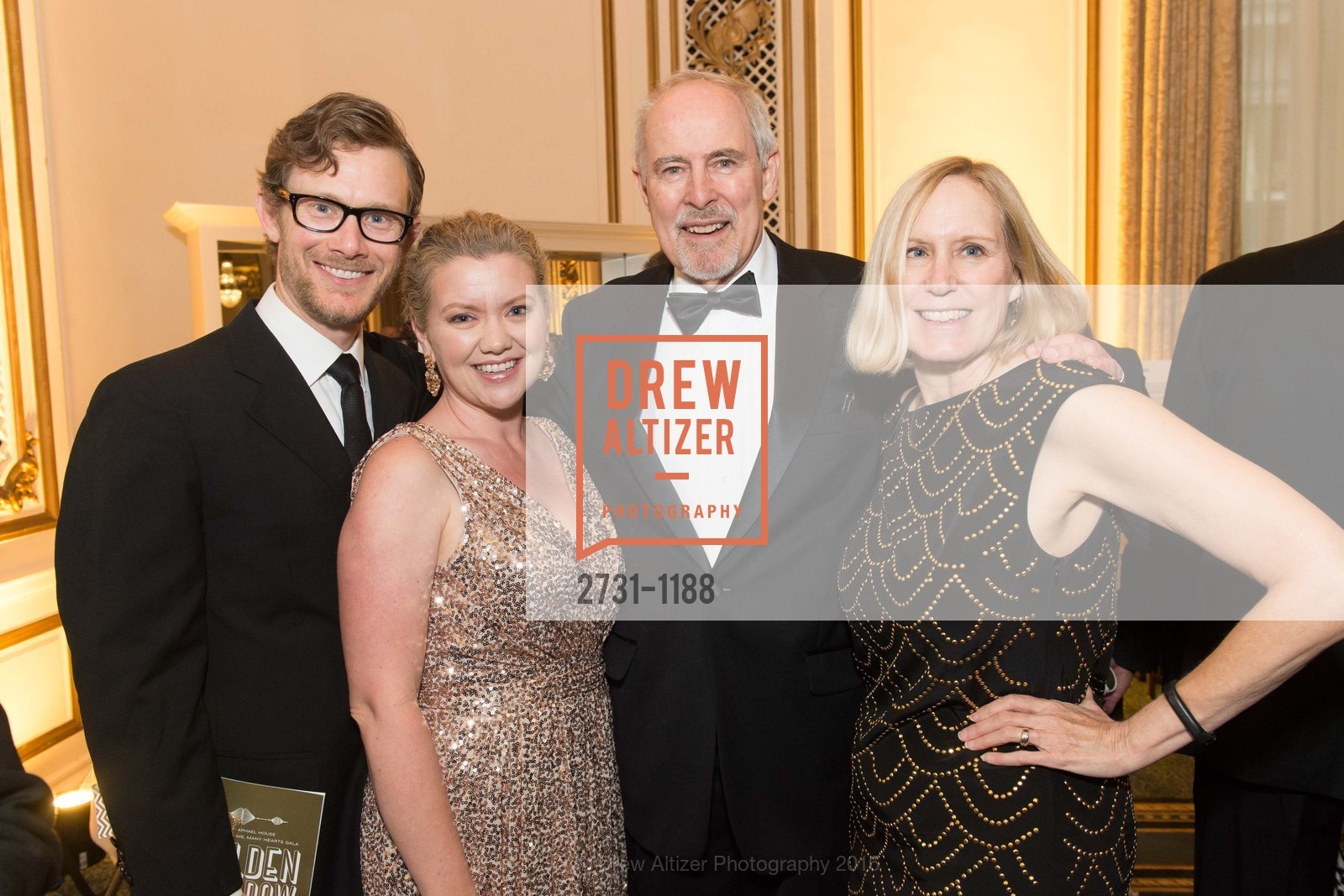 Ethan Salter, Gretchen Salter, Henry Bason, "A Golden Tomorrow" Raphael House's 19th Annual Gala, Palace Hotel. 2 New Montgomery, May 14th, 2016, Photo #2731-1188 Ethan Salter, Gretchen Salter, Henry Bason, Photo #2731-1188