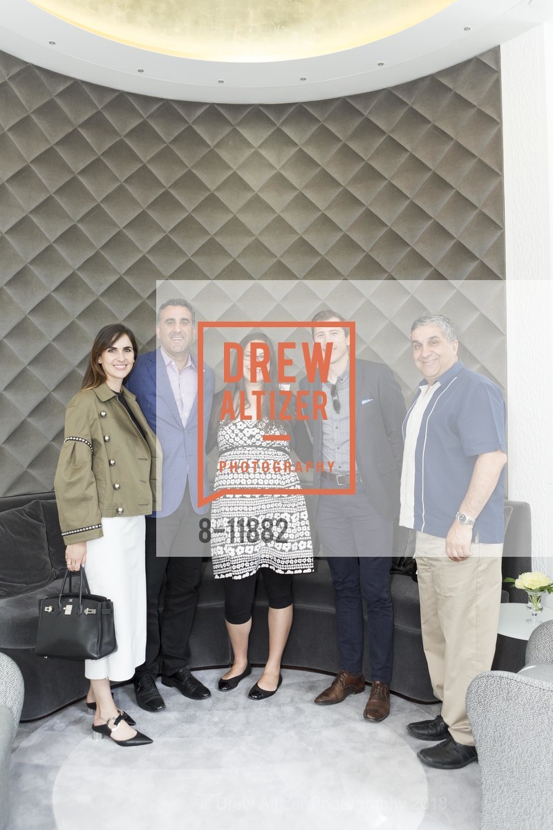 Katherine Bardis, Day Mary, Sara Lebastchi, Aaron Marchand, Steve Lebastchi, 181 Fremont Grand Opening, 181 Fremont. 181 Fremont, May 10th, 2018, Photo #8-11882 Katherine Bardis, Day Mary, Sara Lebastchi, Aaron Marchand, Steve Lebastchi, Photo #8-11882