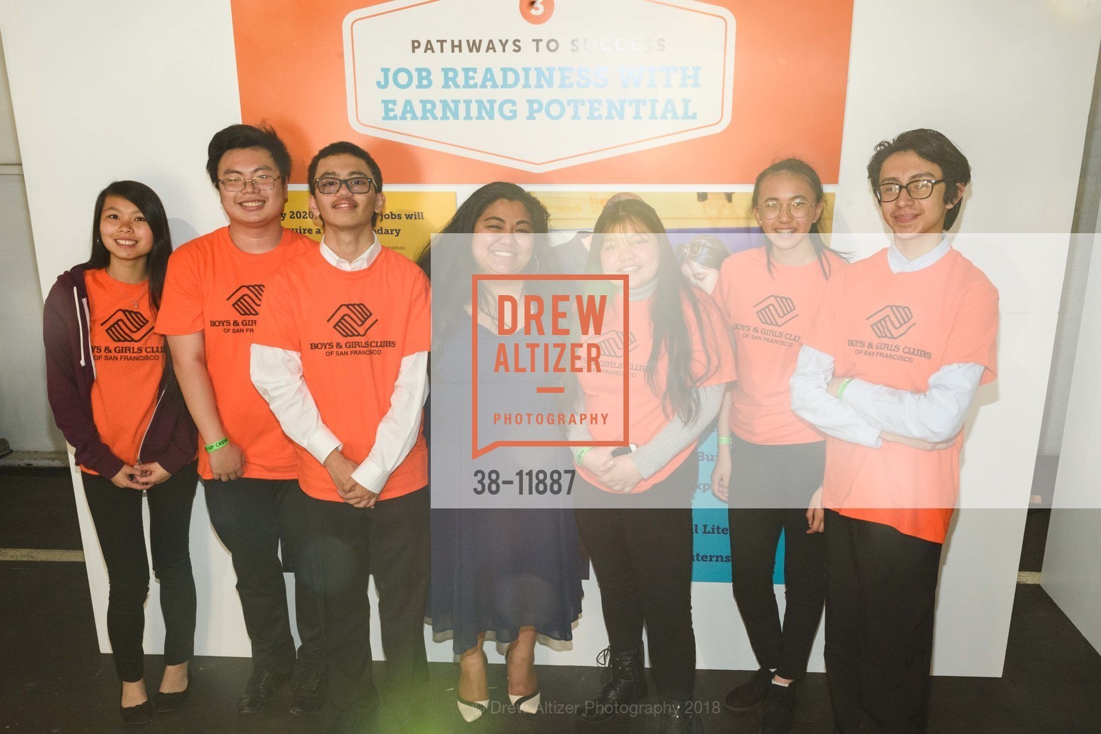 Charlie Nguyen, David Ruiz, Cindy Lei, Lacresha McManus, Kenny Vuong, Ayaska Raut, Ellen Lao, Boys & Girls Clubs of San Francisco Annual Gala, Fort Mason Festival Pavilion. 2 Marina Blvd, San Francisco, CA 94123, May 11th, 2018, Photo #38-11887 Charlie Nguyen, David Ruiz, Cindy Lei, Lacresha McManus, Kenny Vuong, Ayaska Raut, Ellen Lao, Photo #38-11887