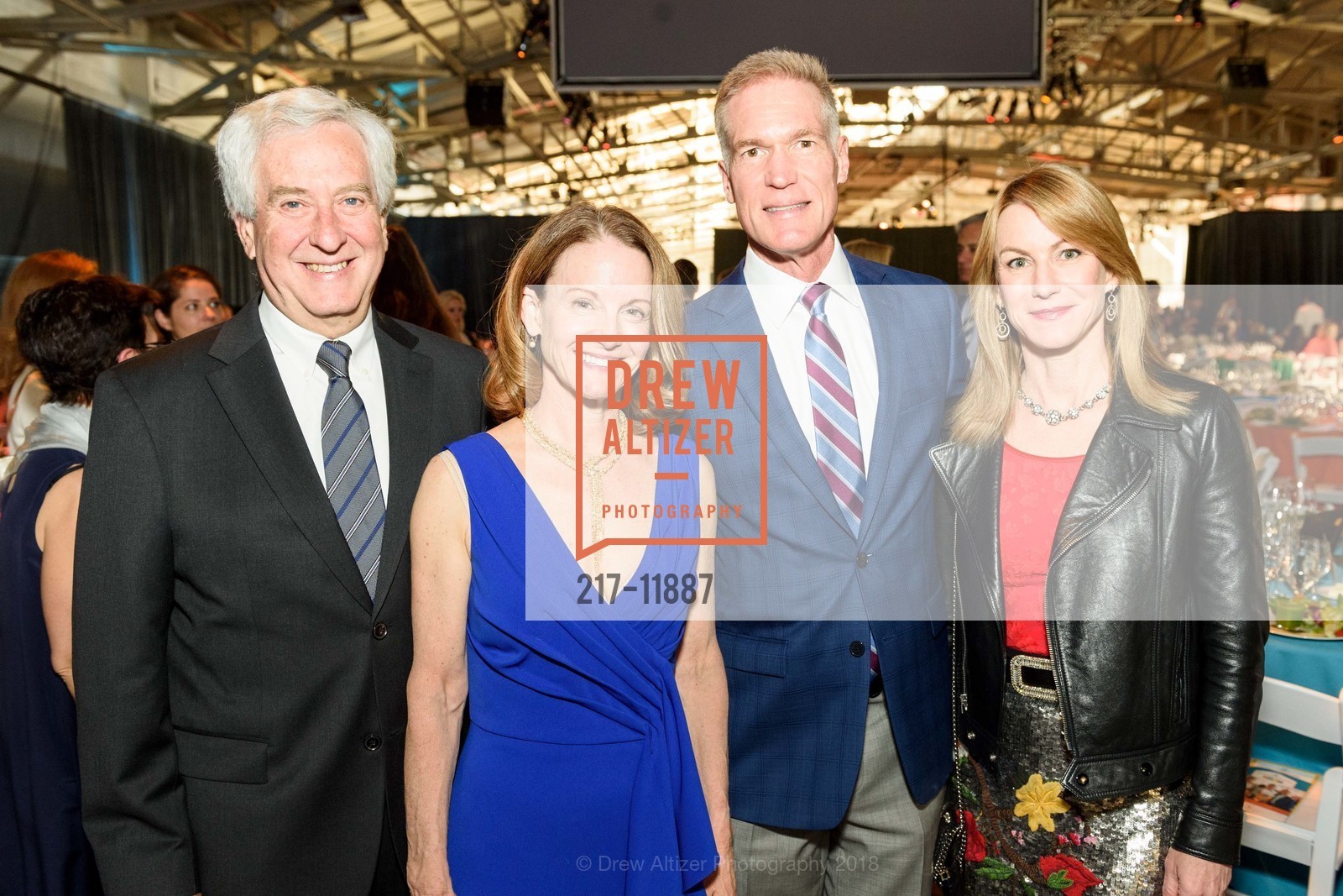 Fred Waldman, Kimberly Sora, Bill Mellin, Stephanie Mellin, Boys & Girls Clubs of San Francisco Annual Gala, Fort Mason Festival Pavilion. 2 Marina Blvd, San Francisco, CA 94123, May 11th, 2018, Photo #217-11887 Fred Waldman, Kimberly Sora, Bill Mellin, Stephanie Mellin, Photo #217-11887
