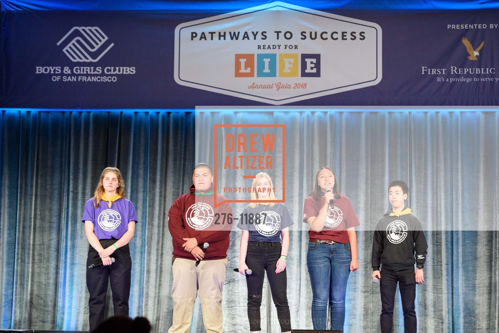 Ananda Frazier, Taluai Tulau, Poppy Gallegos-Zingarelli, Carlton Wong, Boys & Girls Clubs of San Francisco Annual Gala, Fort Mason Festival Pavilion. 2 Marina Blvd, San Francisco, CA 94123, May 11th, 2018, Photo #276-11887 Ananda Frazier, Taluai Tulau, Poppy Gallegos-Zingarelli, Carlton Wong, Photo #276-11887