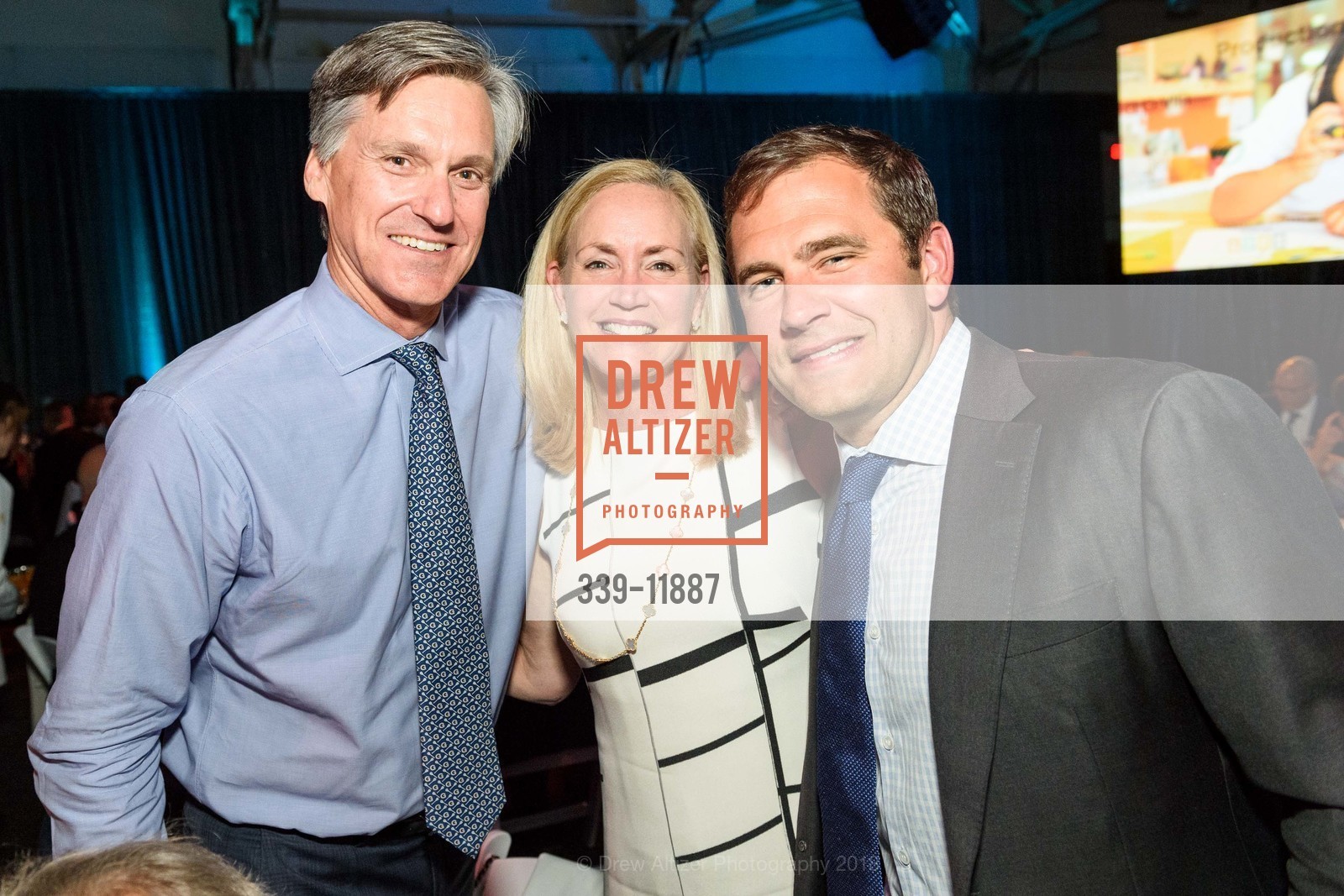Ian McLeod, Dana Emery, Drew McKnigh, Boys & Girls Clubs of San Francisco Annual Gala, Fort Mason Festival Pavilion. 2 Marina Blvd, San Francisco, CA 94123, May 11th, 2018, Photo #339-11887 Ian McLeod, Dana Emery, Drew McKnigh, Photo #339-11887
