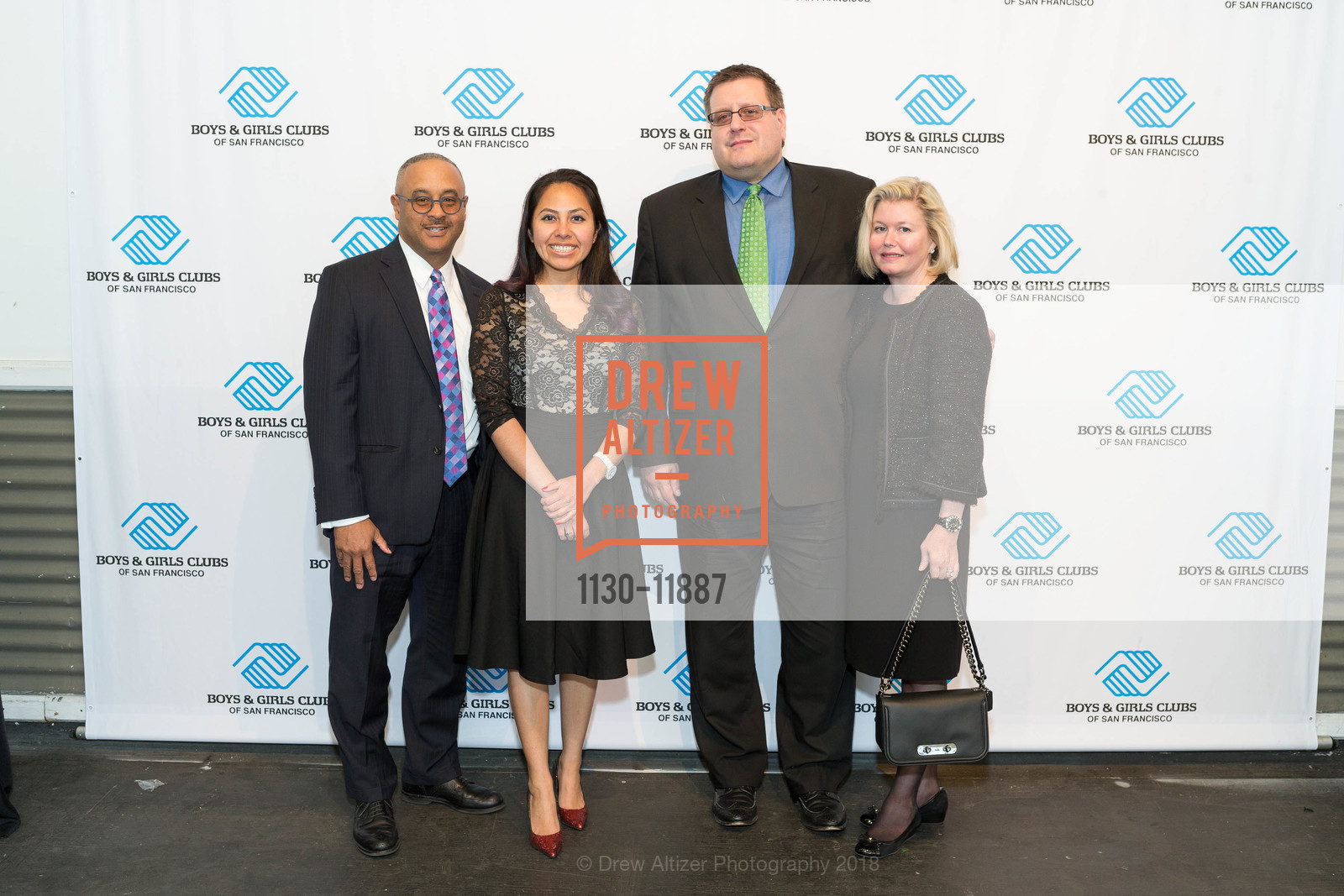 Richard Herbert, Thelma King, Jonathan Oliver, Erica Oliver, Boys & Girls Clubs of San Francisco Annual Gala, Fort Mason Festival Pavilion. 2 Marina Blvd, San Francisco, CA 94123, May 11th, 2018, Photo #1130-11887 Richard Herbert, Thelma King, Jonathan Oliver, Erica Oliver, Photo #1130-11887