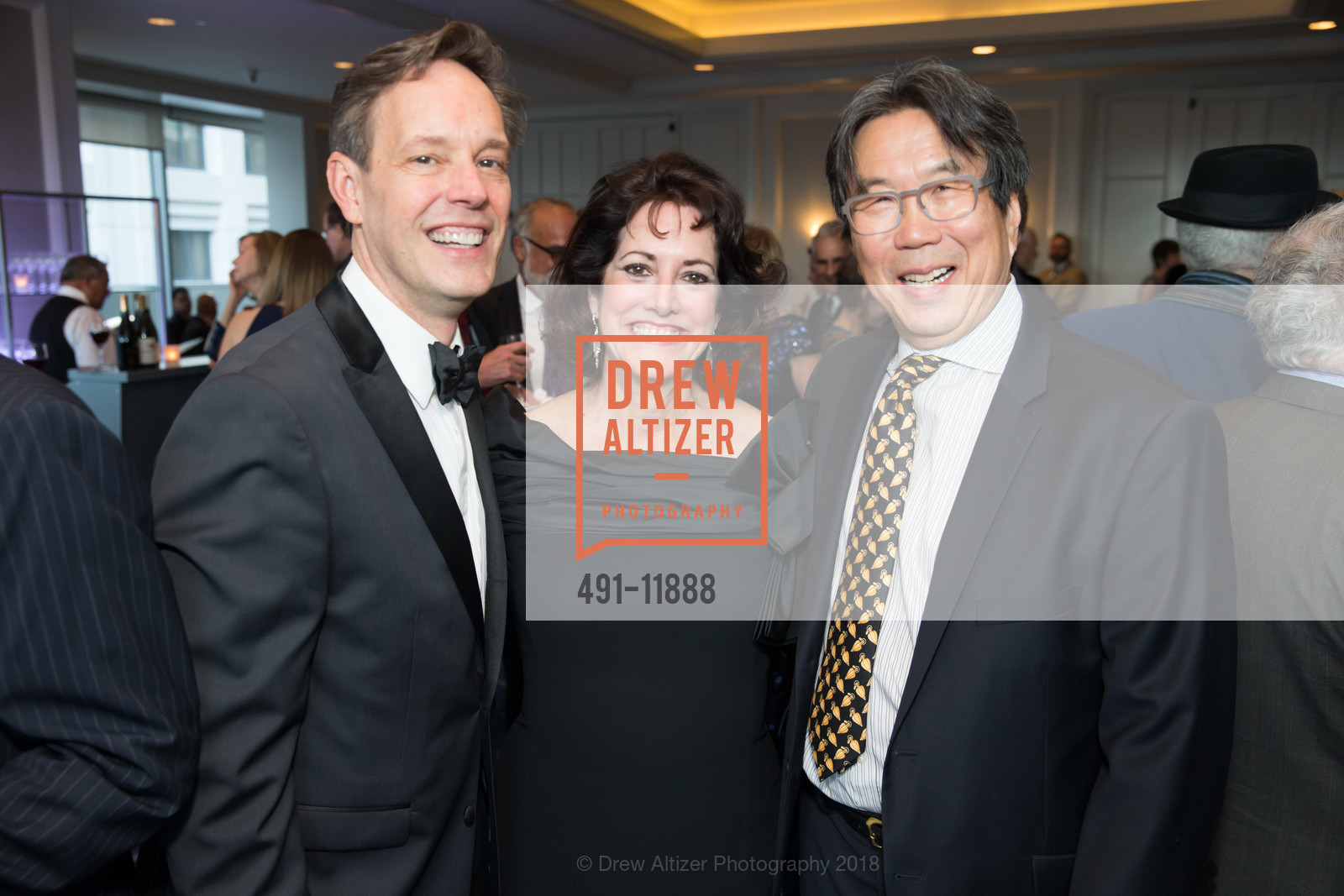 Jake Heggie, Jean Kellogg, Henry Tang, Community Music Center Gala 2018: A Salute to the Joy of Making Music, Four Season Hotel. 52 Chenery 757 Market St, San Francisco, CA 94103, May 12th, 2018, Photo #491-11888 Jake Heggie, Jean Kellogg, Henry Tang, Photo #491-11888