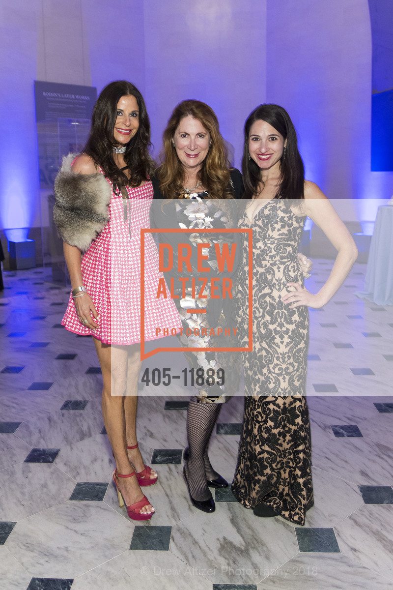 Kathleen Brennan, Trish Ferrin Loucks, Valerie Fenchel, ArtPoint Gala: The Seduction, Legion of Honor Museum. 100 34th Ave, San Francisco, CA 94121, May 12th, 2018, Photo #405-11889 Kathleen Brennan, Trish Ferrin Loucks, Valerie Fenchel, Photo #405-11889