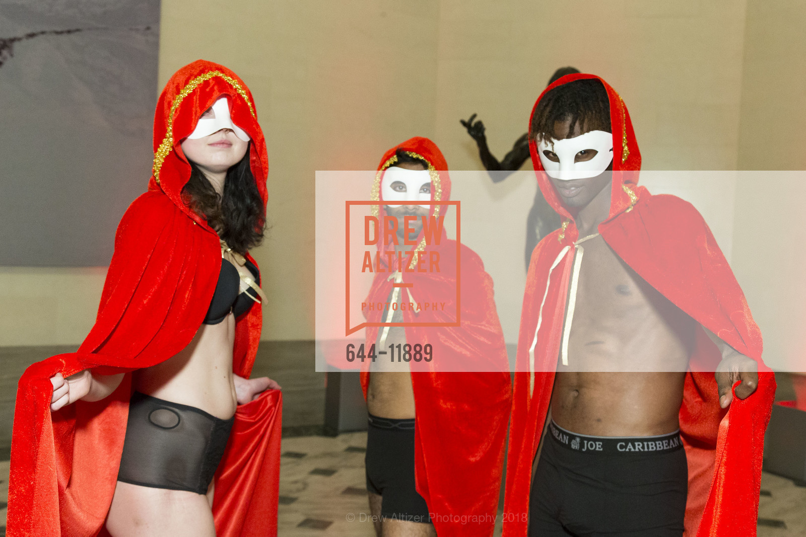 Michelle Kalo, Anish Chandramouli, Machan Dephas, ArtPoint Gala: The Seduction, Legion of Honor Museum. 100 34th Ave, San Francisco, CA 94121, May 12th, 2018, Photo #644-11889 Michelle Kalo, Anish Chandramouli, Machan Dephas, Photo #644-11889