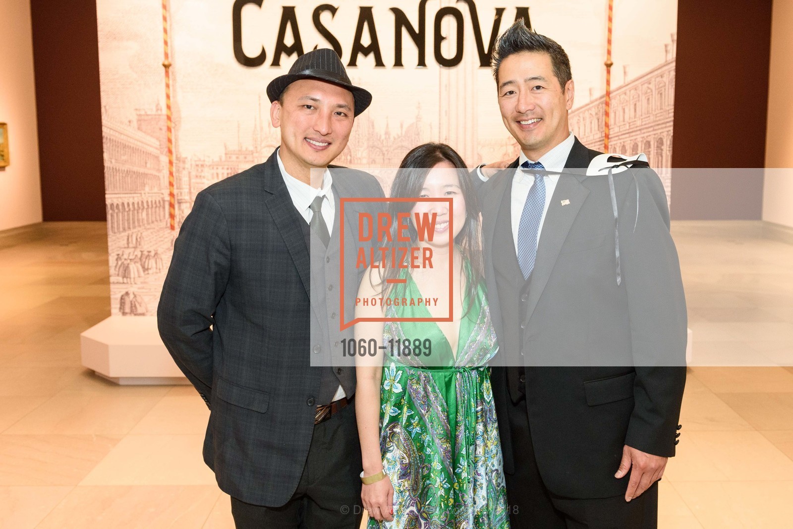 Jimmy Ku, Tina Wang, Larry Chiang, ArtPoint Gala: The Seduction, Legion of Honor Museum. 100 34th Ave, San Francisco, CA 94121, May 12th, 2018, Photo #1060-11889 Jimmy Ku, Tina Wang, Larry Chiang, Photo #1060-11889