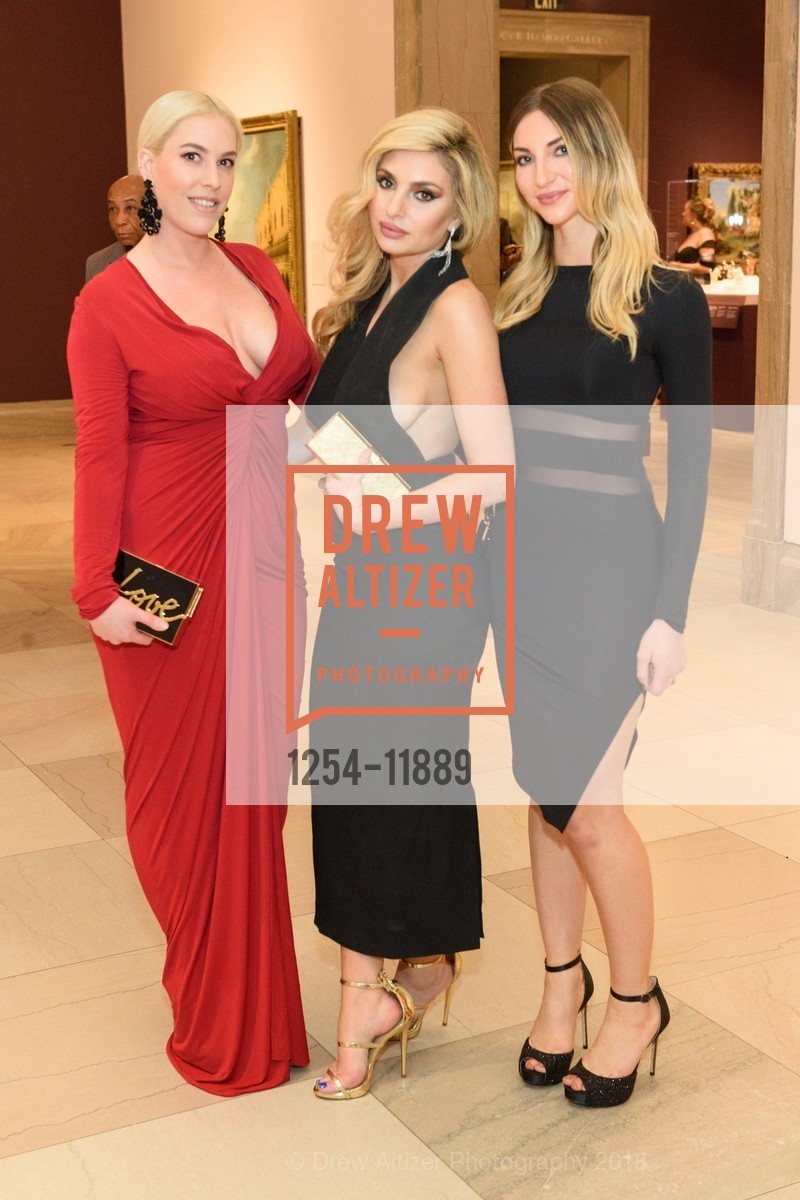 Darya Newman, Olivia Merzoya, Iustina Lasker, ArtPoint Gala: The Seduction, Legion of Honor Museum. 100 34th Ave, San Francisco, CA 94121, May 12th, 2018, Photo #1254-11889 Darya Newman, Olivia Merzoya, Iustina Lasker, Photo #1254-11889