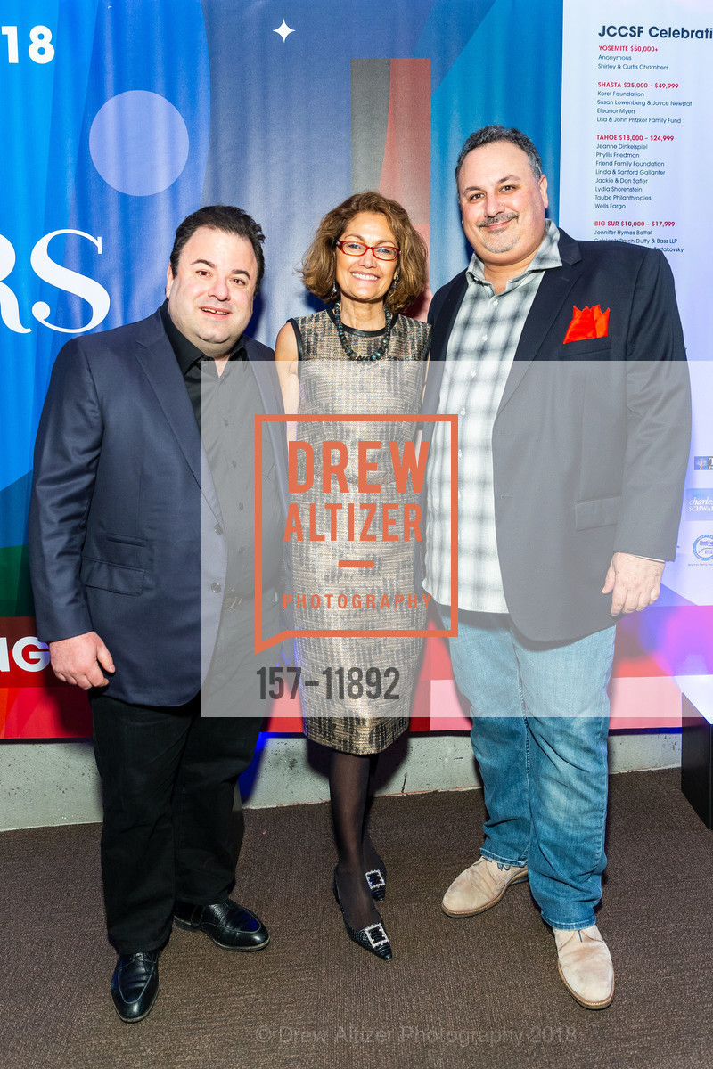 Rich Gerstein, Mariela Gerstein, Craig Salgado, Under the Stars - JCCSF Celebration 2018, JCCSF. 3200 California Street, May 10th, 2018, Photo #157-11892 Rich Gerstein, Mariela Gerstein, Craig Salgado, Photo #157-11892