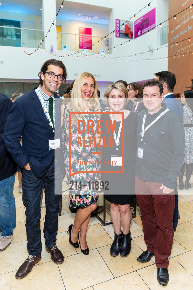 Ned Topham, Rachel Topham, Allyson Cutler, JD Ahearn, Under the Stars - JCCSF Celebration 2018, JCCSF. 3200 California Street, May 10th, 2018, Photo #214-11892 Ned Topham, Rachel Topham, Allyson Cutler, JD Ahearn, Photo #214-11892