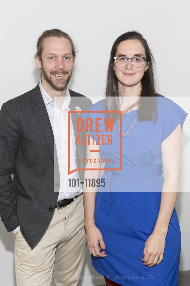 Paul Tucker, Stephanie Rohlfs, San Francisco Art Institute Hosts Artist's Reception for Kehinde Wiley, SFAI Fort Mason Campus. Pier 2, Fort Mason, May 13th, 2018, Photo #101-11895 Paul Tucker, Stephanie Rohlfs, Photo #101-11895