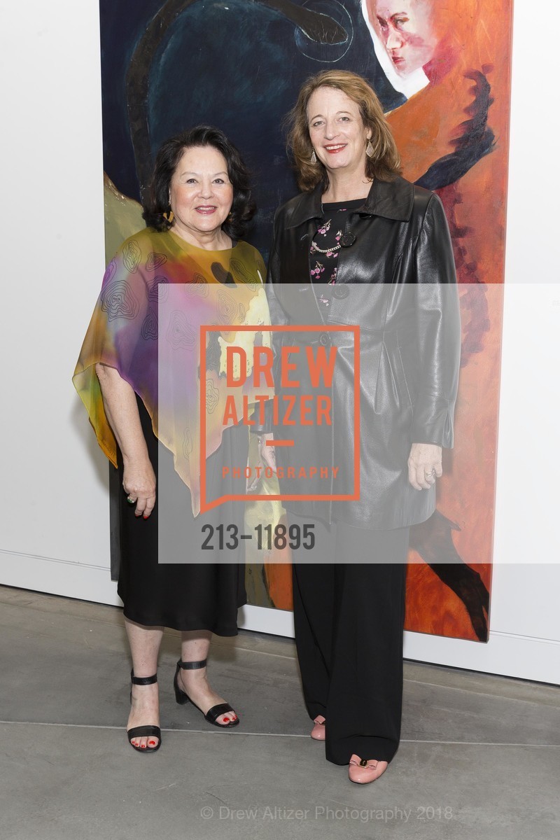 Una Ryan, Theo Schwabacher, San Francisco Art Institute Hosts Artist's Reception for Kehinde Wiley, SFAI Fort Mason Campus. Pier 2, Fort Mason, May 13th, 2018, Photo #213-11895 Una Ryan, Theo Schwabacher, Photo #213-11895