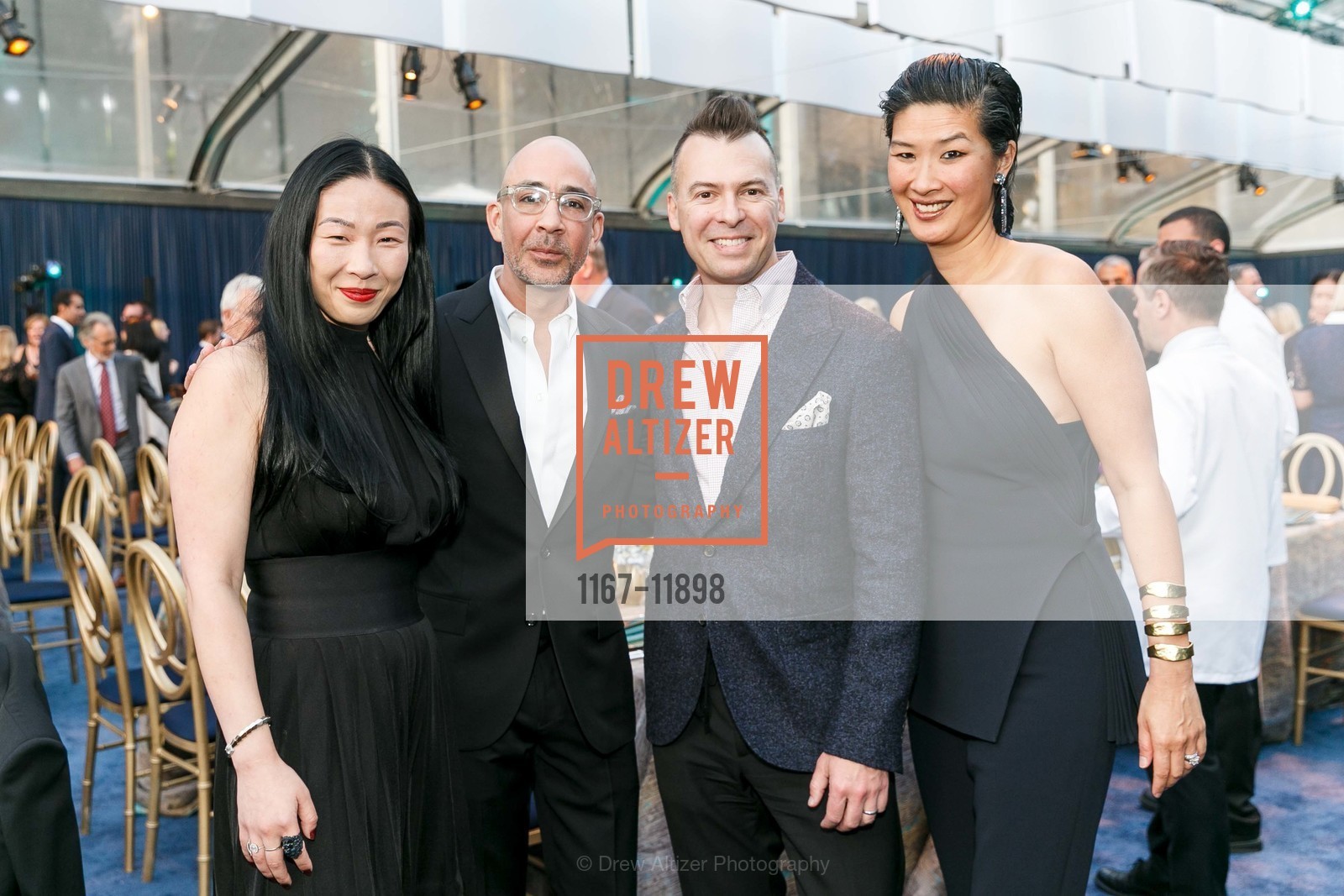 Sonya Yu, Adrian Rosenfeld, Ethan Beard, Wayee Chu, Big Bang Gala 2018 benefiting the California Acedemy of Sciences, California Academy of Sciences, Photo #1167-11898 Sonya Yu, Adrian Rosenfeld, Ethan Beard, Wayee Chu, Photo #1167-11898