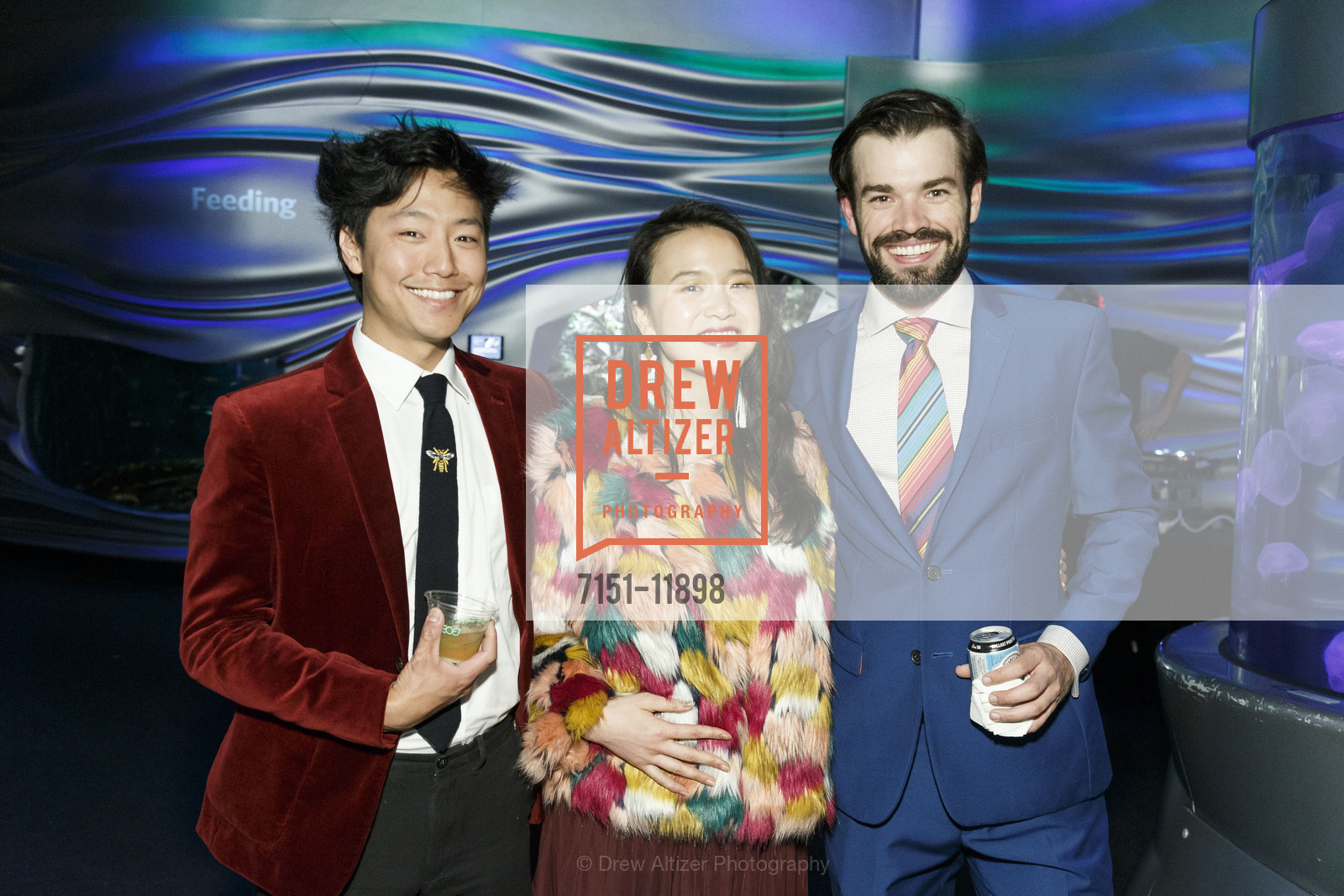 Philip Yang, Christine Jen, Will Van Eaton, Big Bang Gala 2018 benefiting the California Acedemy of Sciences, California Academy of Sciences, Photo #7151-11898 Philip Yang, Christine Jen, Will Van Eaton, Photo #7151-11898