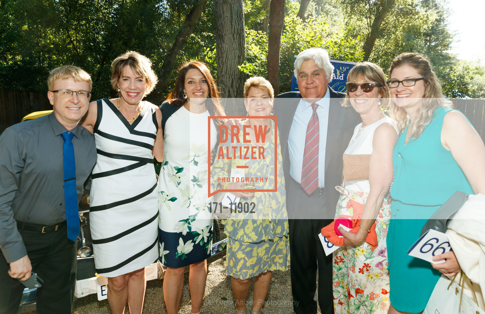 Scott Forsgren, Phyllis Bedford, Kristen Honey, Liz Rieke, Jay Leno, Boo DeWitt, Megan Holm, LymeAid 2018 Benefitting Bay Area Lyme Foundation, Private Residence, Photo #171-11902 Scott Forsgren, Phyllis Bedford, Kristen Honey, Liz Rieke, Jay Leno, Boo DeWitt, Megan Holm, Photo #171-11902
