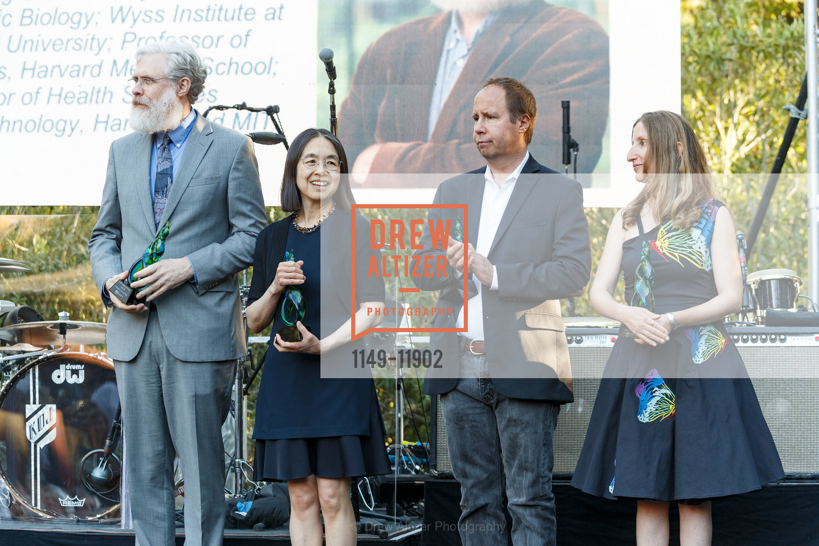 George Church, Ting Wu, Steven Phillips, Michal Tal, LymeAid 2018 Benefitting Bay Area Lyme Foundation, Private Residence, Photo #1149-11902 George Church, Ting Wu, Steven Phillips, Michal Tal, Photo #1149-11902