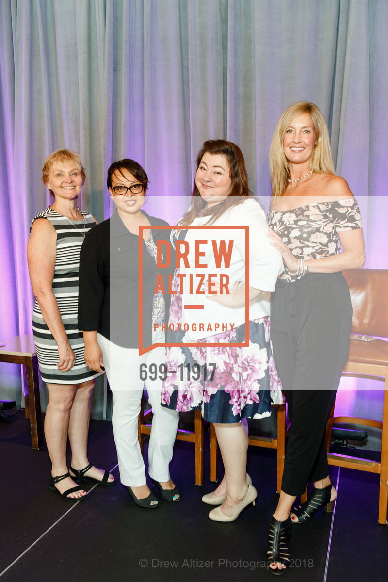 Vicky Mattson, Chandra Brooks, Morika Cruz, Jenny Bradanini, The Tech Museum of Innovation's Girl @ the Tech Luncheon, Sharon Heights Country Club. 2900 Sand Hill Road, May 16th, 2018, Photo #699-11917 Vicky Mattson, Chandra Brooks, Morika Cruz, Jenny Bradanini, Photo #699-11917