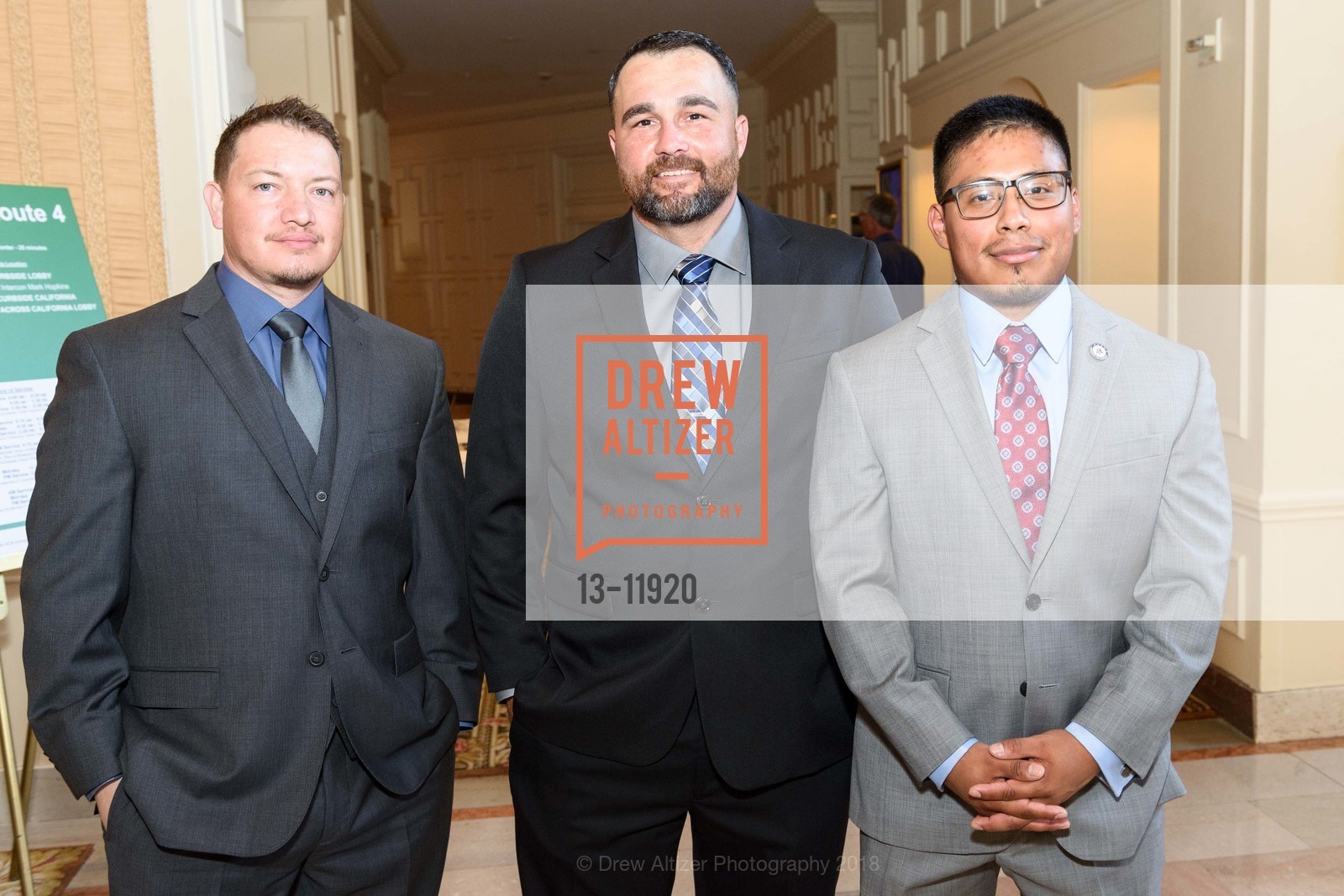Alex Fajardo, Thomas Kayl, Constantino Jimenez, Stand Up For Heroes, Bay Area 2018 Presented by the Bob Woodruff Foundation, The Masonic Theatre. 1111 California Street, May 17th, 2018, Photo #13-11920 Alex Fajardo, Thomas Kayl, Constantino Jimenez, Photo #13-11920