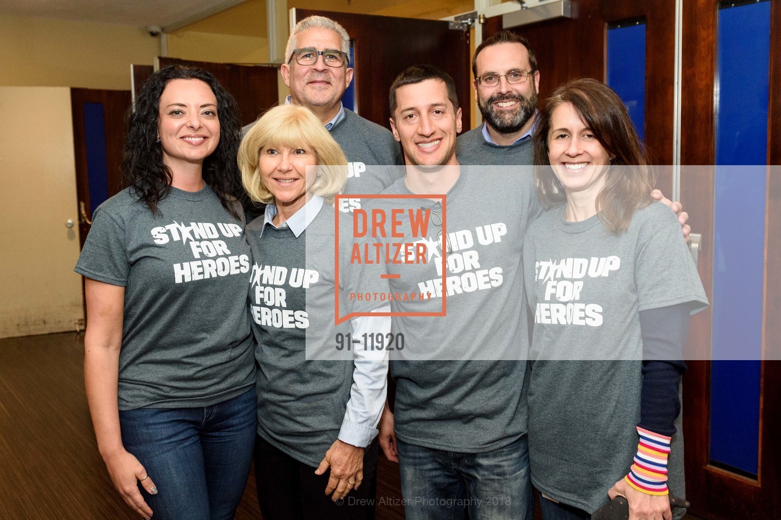 Erika Nagy, Julia Grenberg, Karen Hall, Jake Zickleman, Denise Mooney, Frank Salguero, Chris Zenner, Eliza Brossard, Stand Up For Heroes, Bay Area 2018 Presented by the Bob Woodruff Foundation, The Masonic Theatre. 1111 California Street, May 17th, 2018, Photo #91-11920 Erika Nagy, Julia Grenberg, Karen Hall, Jake Zickleman, Denise Mooney, Frank Salguero, Chris Zenner, Eliza Brossard, Photo #91-11920