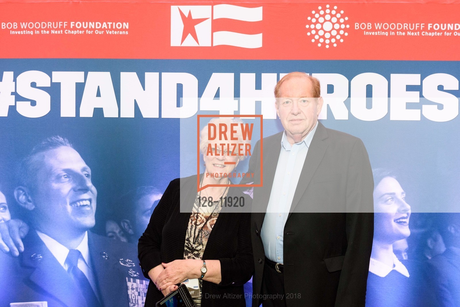 Nancy Kaywood, George Kaywood, Stand Up For Heroes, Bay Area 2018 Presented by the Bob Woodruff Foundation, The Masonic Theatre. 1111 California Street, May 17th, 2018, Photo #128-11920 Nancy Kaywood, George Kaywood, Photo #128-11920