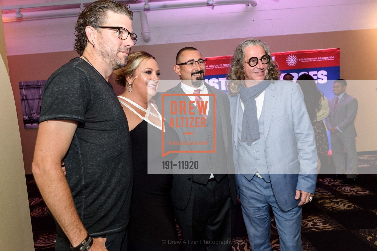 Will Turpin, Faun O'Neel, Danny O'Neel, Ed Roland, Stand Up For Heroes, Bay Area 2018 Presented by the Bob Woodruff Foundation, The Masonic Theatre. 1111 California Street, May 17th, 2018, Photo #191-11920 Will Turpin, Faun O'Neel, Danny O'Neel, Ed Roland, Photo #191-11920