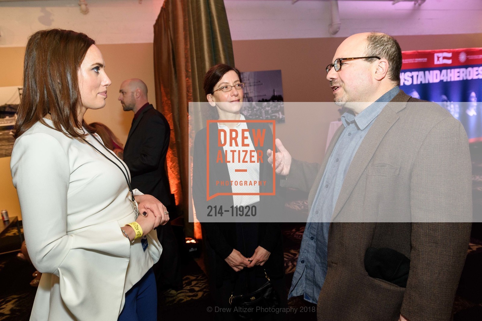 Anne Marie Dougherty, Eileen Newmark, Craig Newmark, Stand Up For Heroes, Bay Area 2018 Presented by the Bob Woodruff Foundation, The Masonic Theatre. 1111 California Street, May 17th, 2018, Photo #214-11920 Anne Marie Dougherty, Eileen Newmark, Craig Newmark, Photo #214-11920