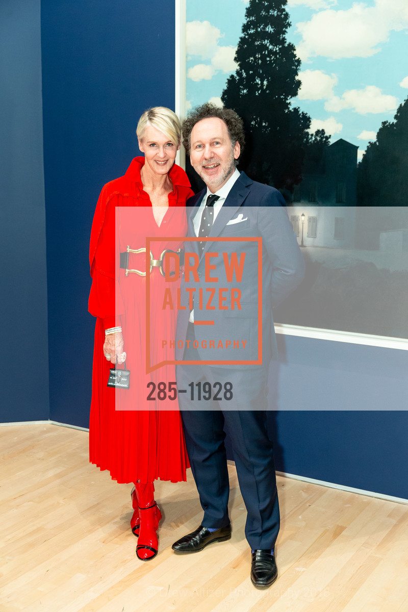 Christina Zeller, Charly Herscovici, SFMOMA Magritte Opening, SFMOMA, May 16th, 2018, Photo #285-11928 Christina Zeller, Charly Herscovici, Photo #285-11928