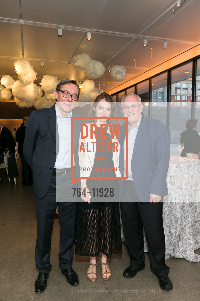 Didier Ottinger, Marie Garraut, Gary Garrels, SFMOMA Magritte Opening, SFMOMA, May 16th, 2018, Photo #764-11928 Didier Ottinger, Marie Garraut, Gary Garrels, Photo #764-11928