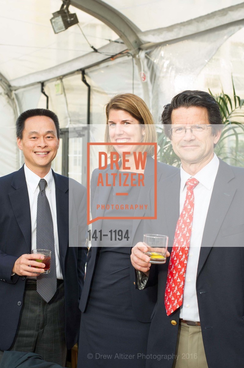Kenny Tbe, Megan Leary, Clint Callan, 2016 USF California Prize Gala, USF Campus, Fromm Hall and Welch Field. 2130 Fulton Street, San Francisco, CA 94118, May 12th, 2016, Photo #141-1194 Kenny Tbe, Megan Leary, Clint Callan, Photo #141-1194
