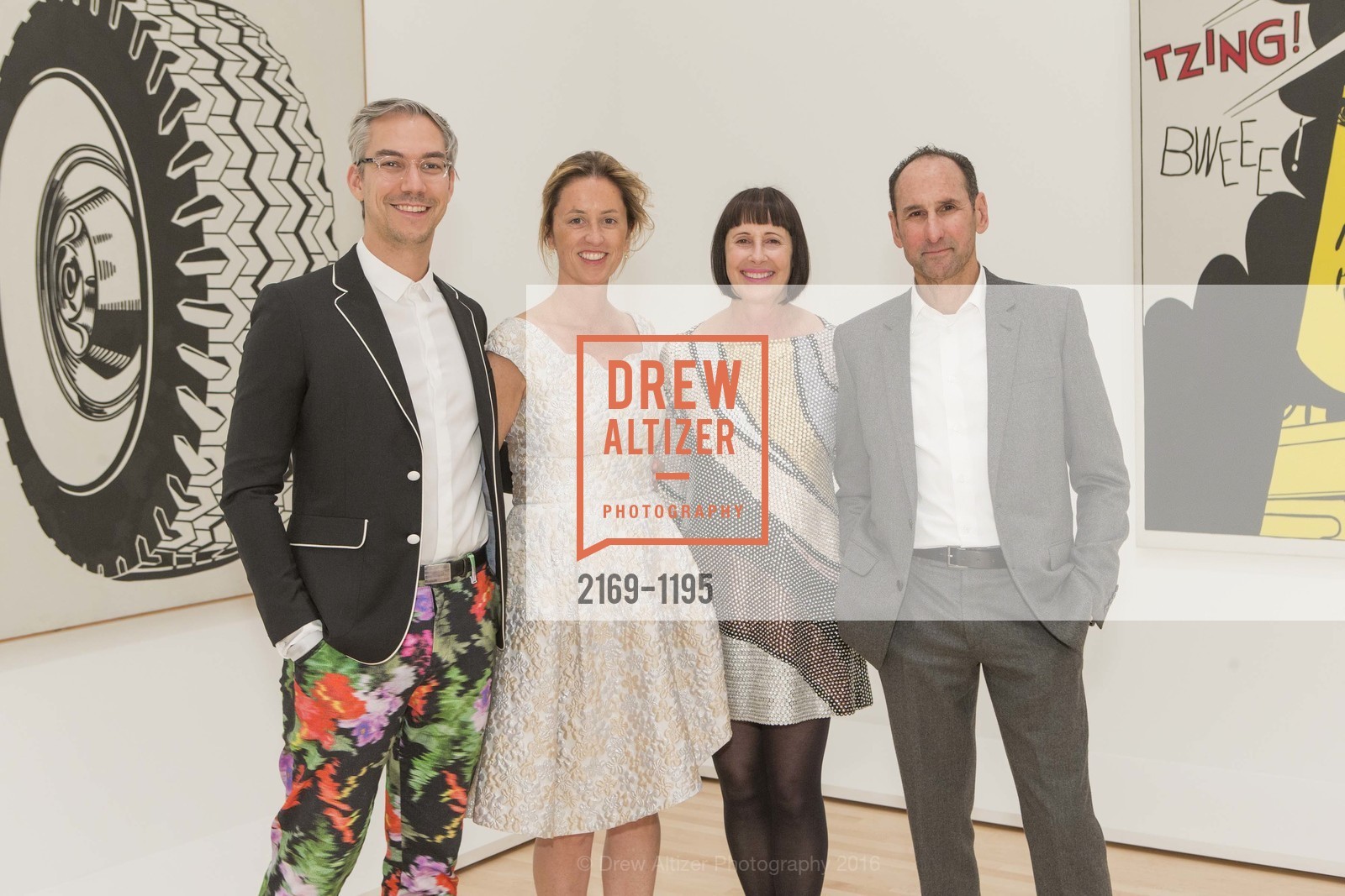 David Morehouse, Jessica Morgan, Carla Emil, Rich Silverstein, SFMOMA Modern Ball 2016, SFMOMA. 151 3rd St, May 12th, 2016, Photo #2169-1195 David Morehouse, Jessica Morgan, Carla Emil, Rich Silverstein, Photo #2169-1195