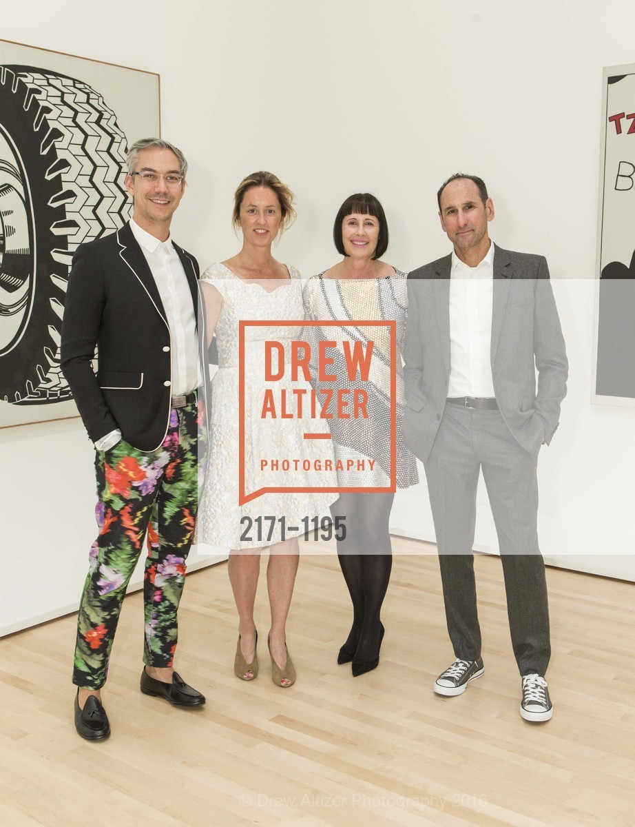 David Moorehouse, Jessica Morgan, Carla Emil, Rich Silverstein, SFMOMA Modern Ball 2016, SFMOMA. 151 3rd St, May 12th, 2016, Photo #2171-1195 David Moorehouse, Jessica Morgan, Carla Emil, Rich Silverstein, Photo #2171-1195